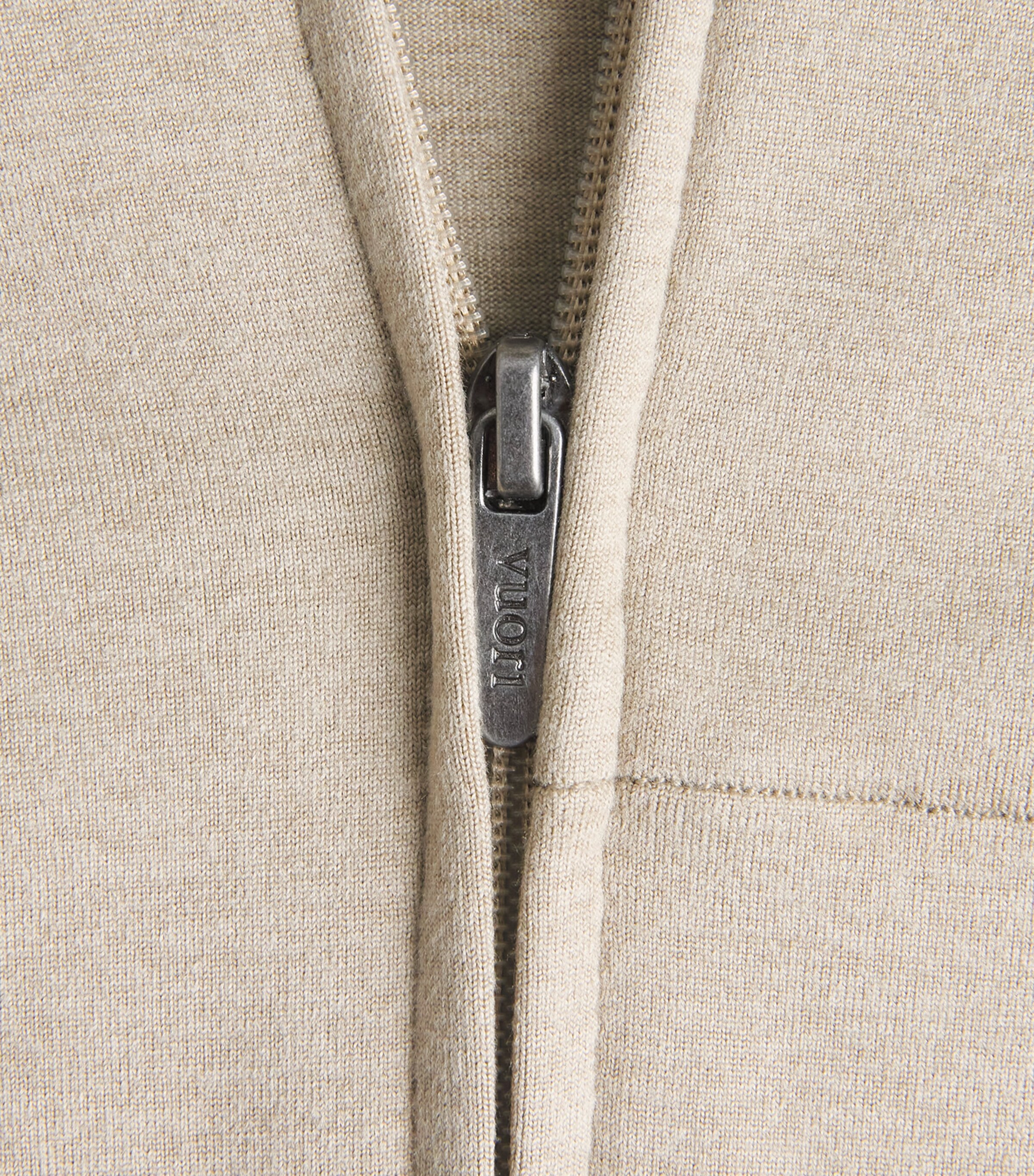 Zip-Up Ponto Hoodie HTF TRUFFLE HEATHER Image 5