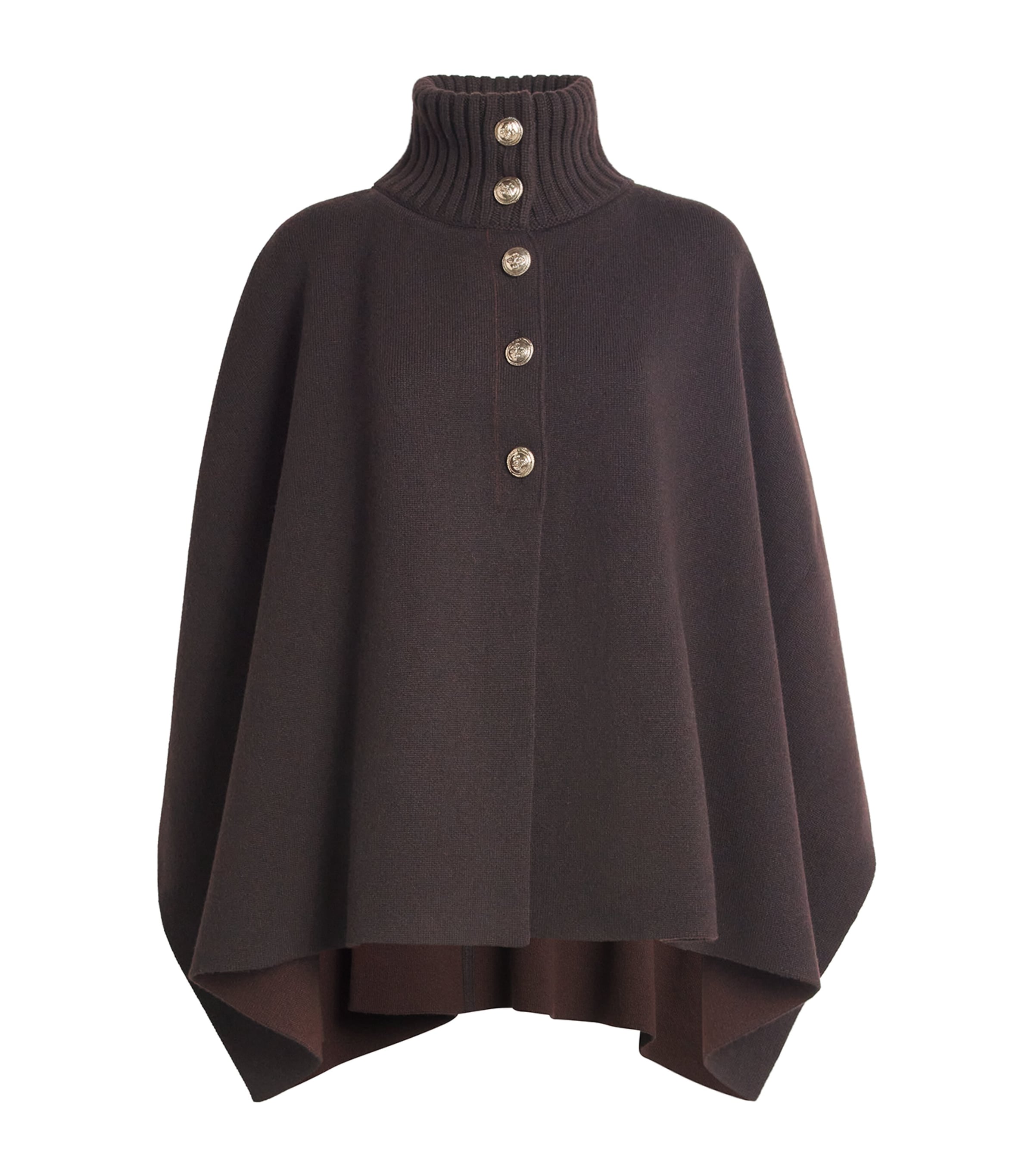 Barrie Cashmere Cape In Brown