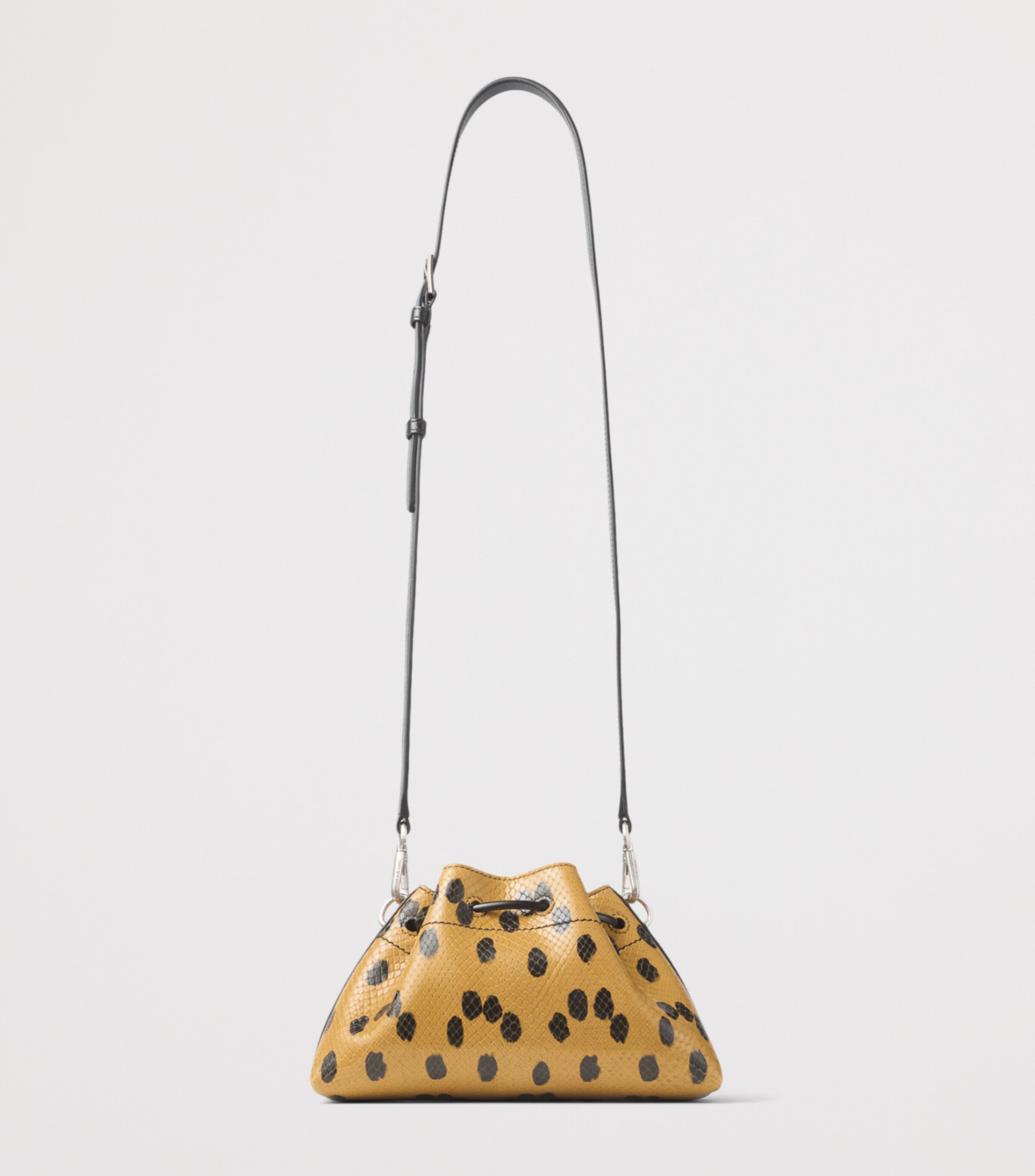 Jimmy Choo Small Leather Cinch Shoulder Bag Cigar/black/antique Image 2