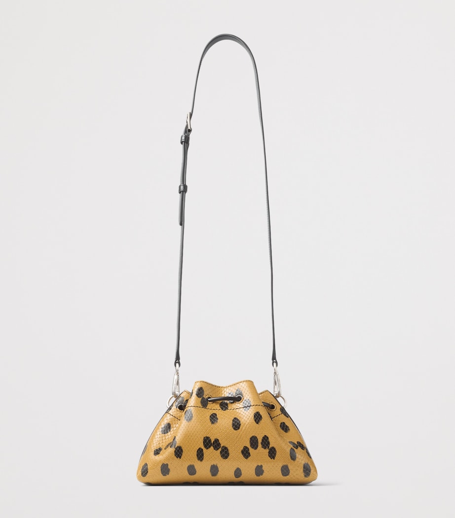 Jimmy Choo Small Leather Cinch Shoulder Bag Cigar/black/antique Image 2