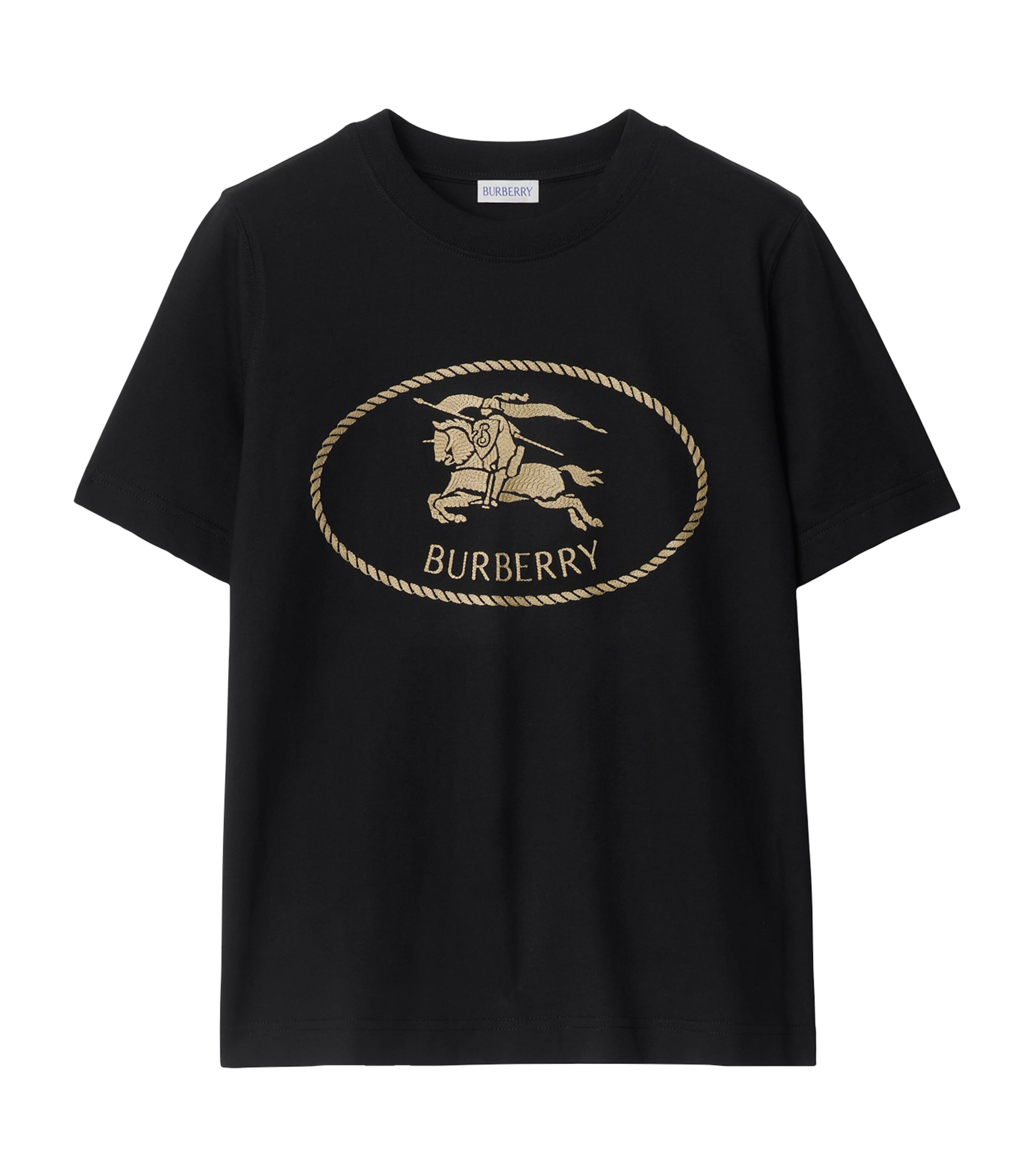Burberry Cotton Knight Stamp T-Shirt | Women Clothing | Tops | T-Shirts | Designers | Burberry