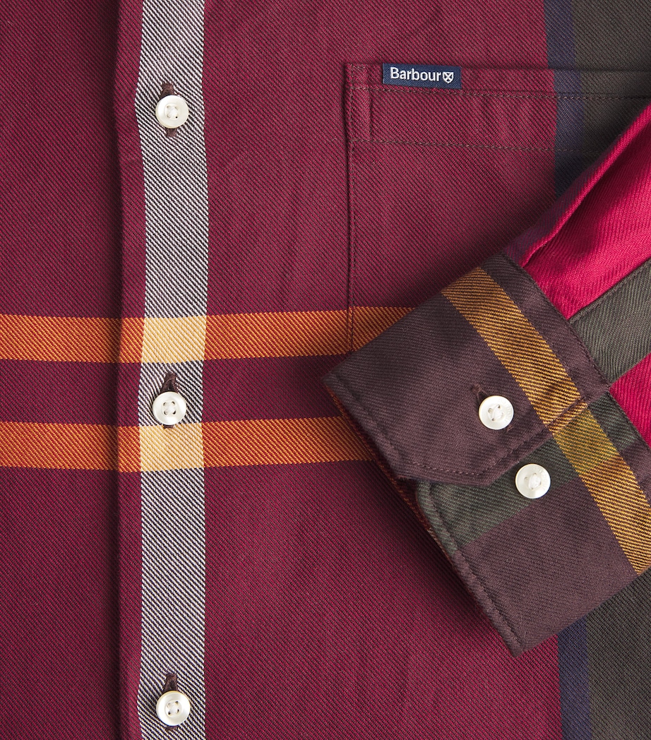 Cotton Tailored Dunoon Shirt WINTERBERRY TARTAN Image 5