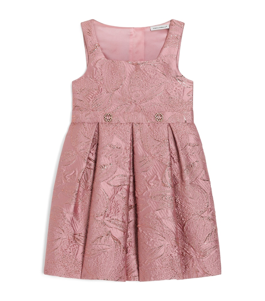 Dolce&Gabbana Kids Embellished Jacquard Dress (8-12+ Years) Jacquard Image 1