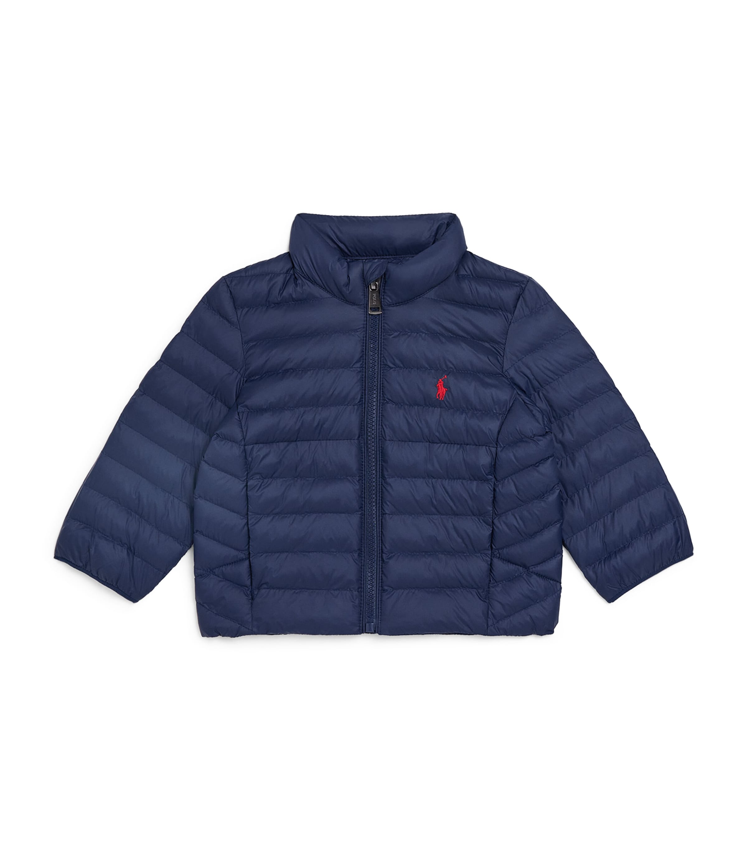 Ralph Lauren Packable Polo Pony Puffer Jacket In Blue