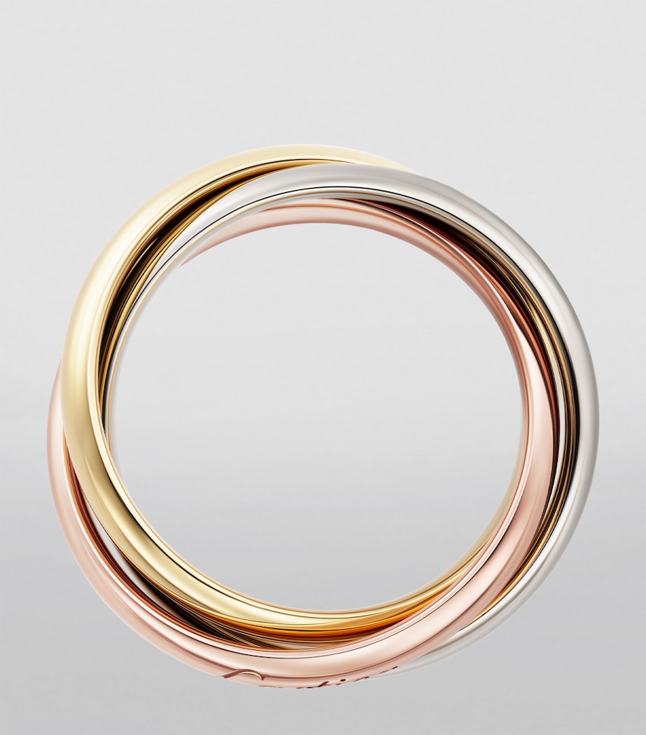 Medium White, Yellow and Rose Gold Trinity Ring MIXED GOLD Image 5