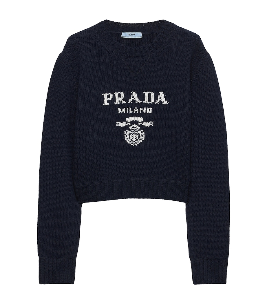 Wool-Cashmere Logo Sweater F0008 Image 1
