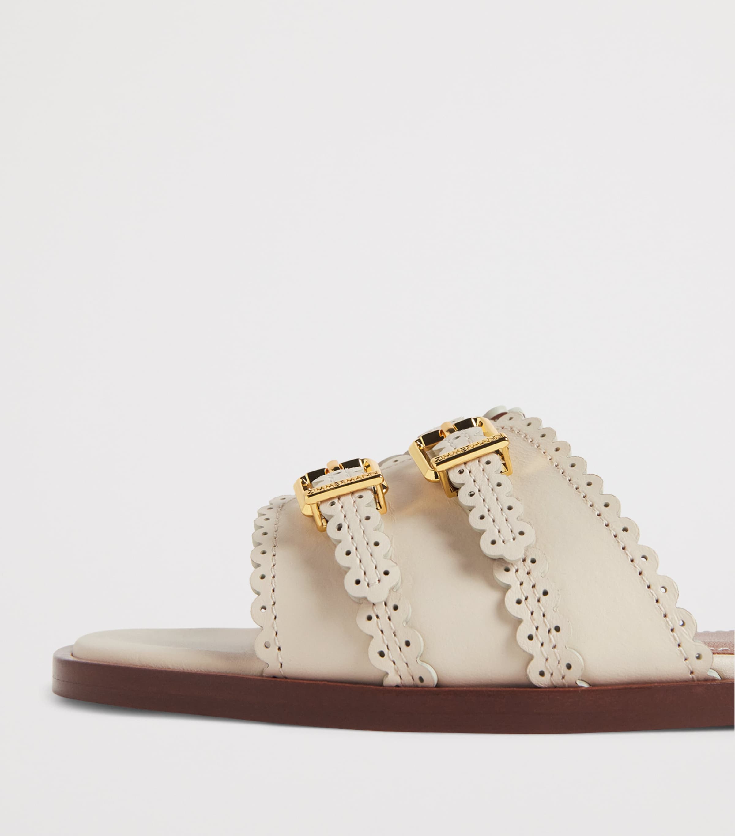 Leather Goldie Slides MACADAMIAMACA Image 7