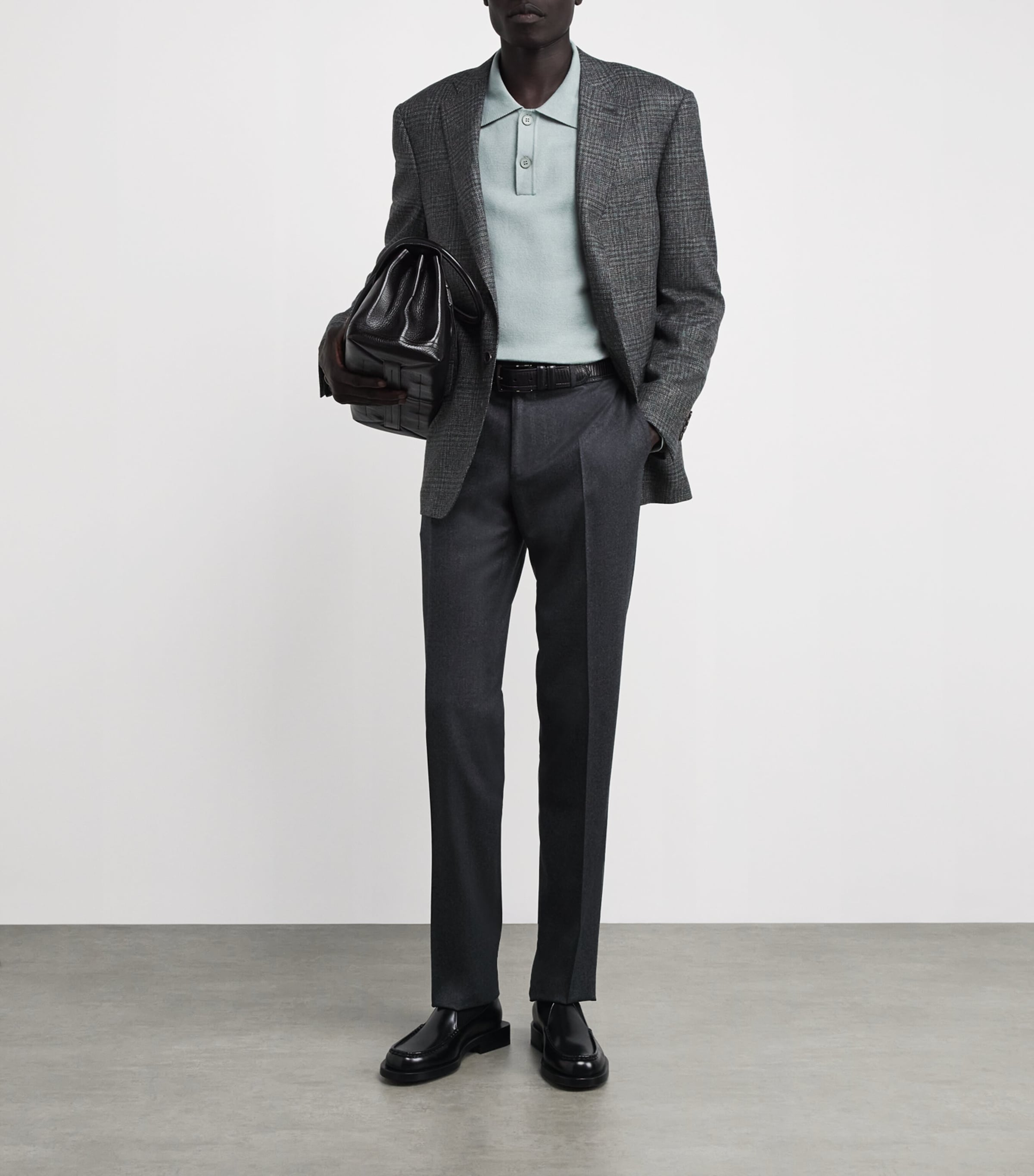 Wool Check Blazer 203 Image 2