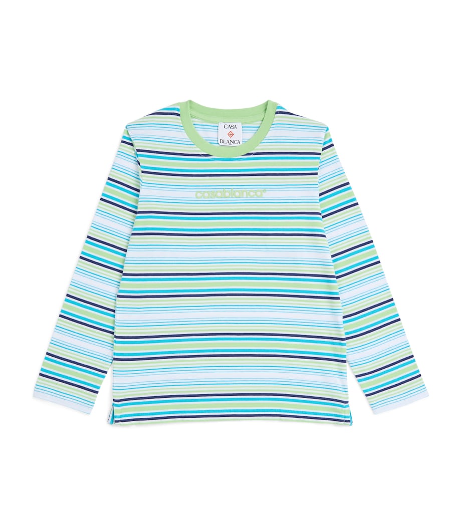 Casablanca Kids Stripe Logo T-Shirt (3-14 Years) Casablanca Logo Image 1
