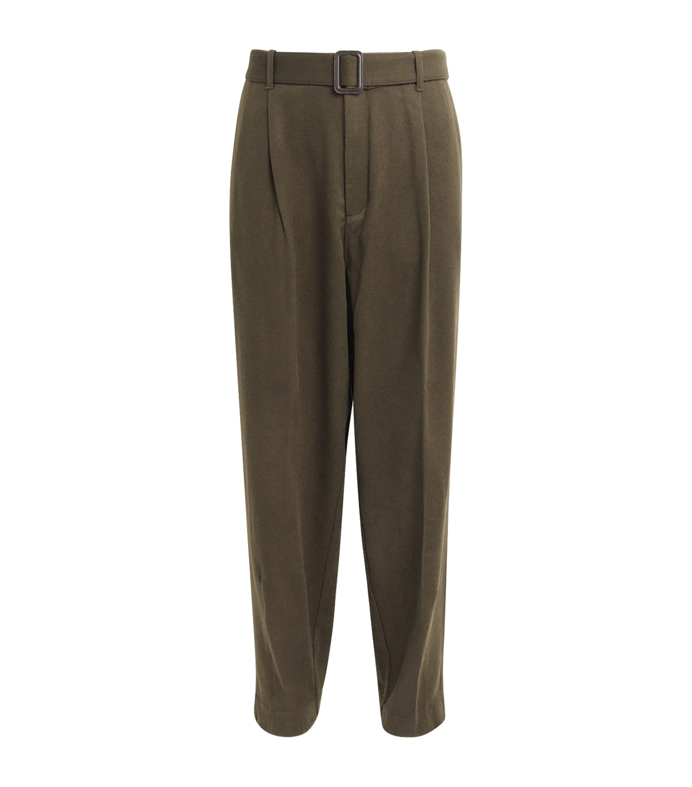 Virgin Wool-Cashmere Belted Trousers U7001 Image 1