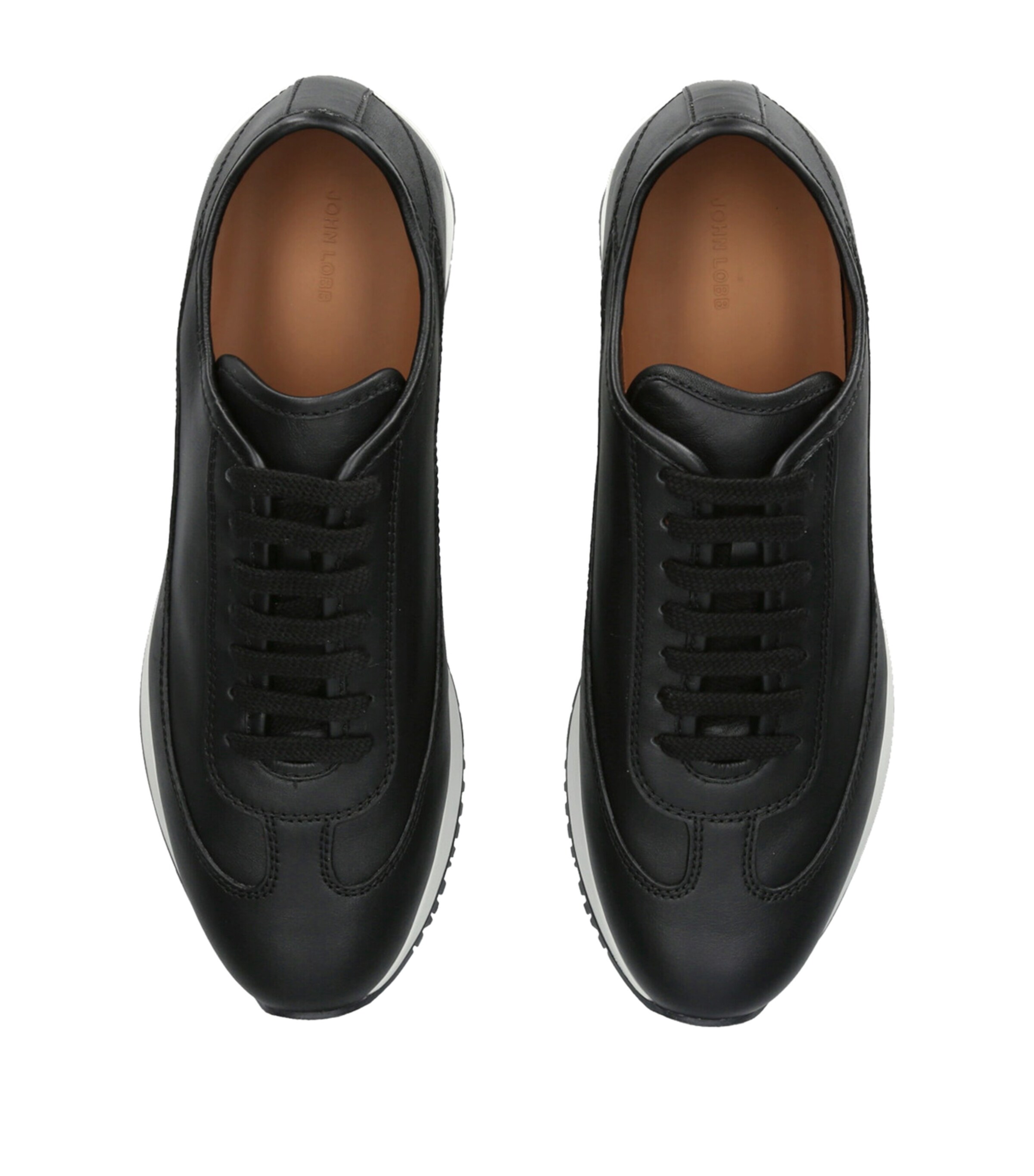 John Lobb Leather Hurlinghem Runner Black Image 4