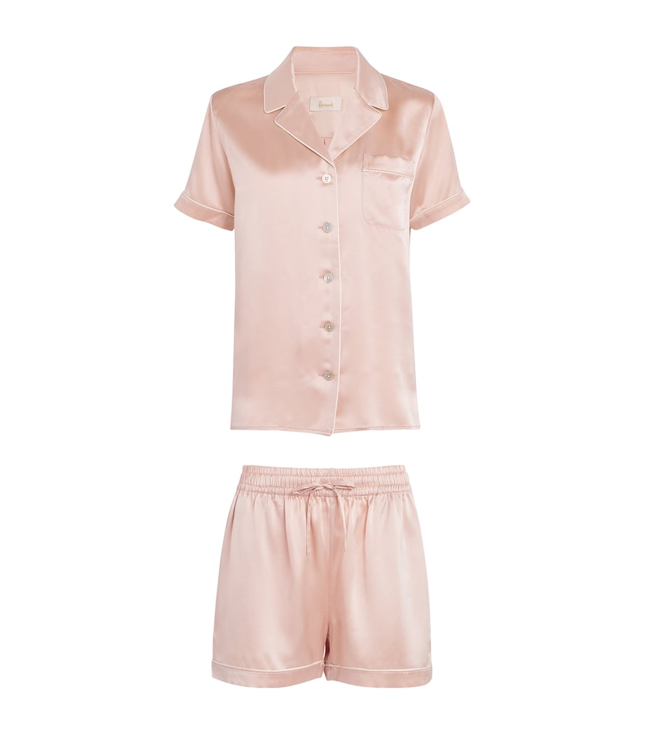 Silk Short Pyjama Set PINK Image 1