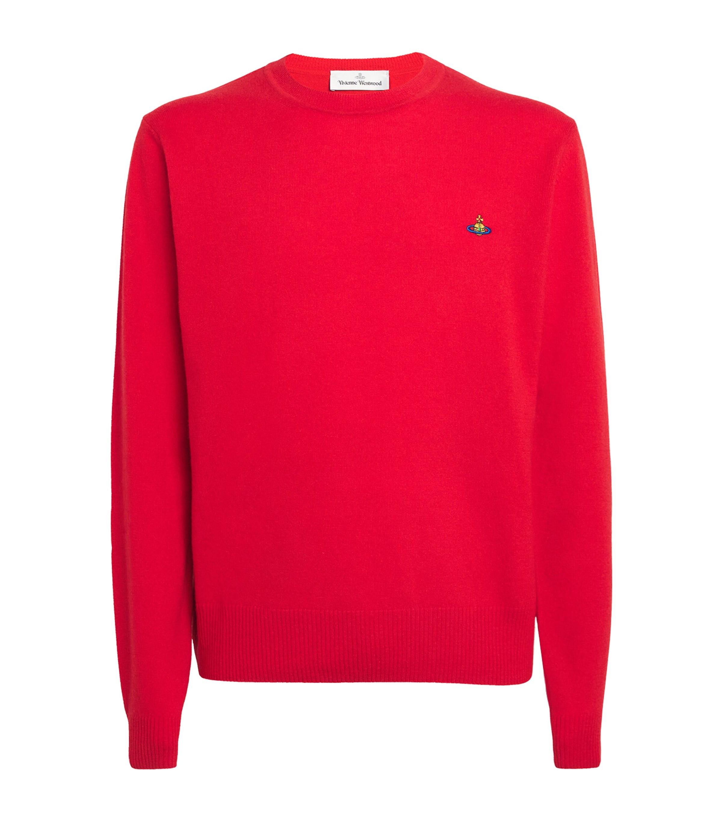 Vivienne Westwood Merino Wool-cashmere Orb Alex Sweater In Red