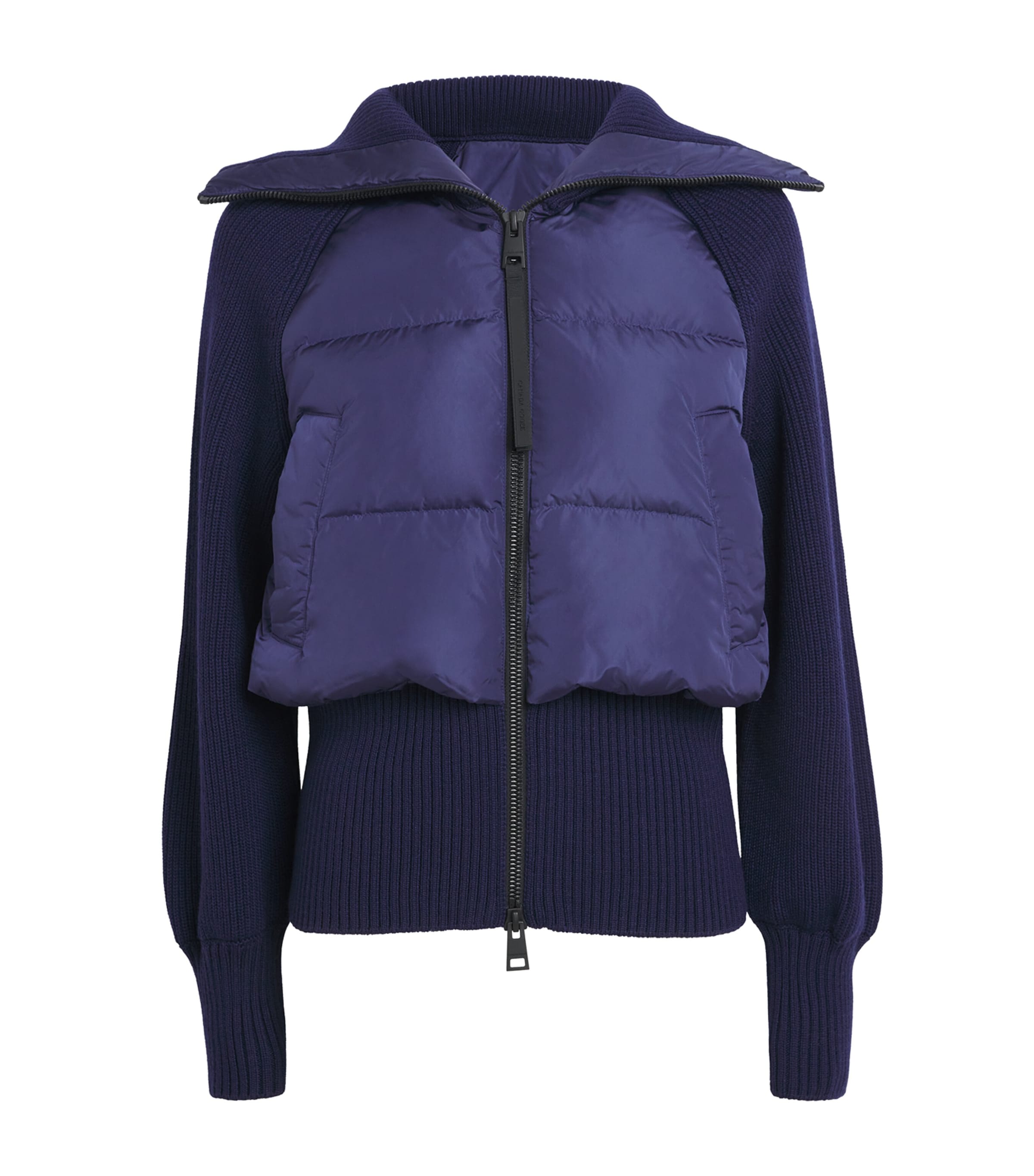 Canada Goose Knitted Hybridge Astoria Jacket In Blue