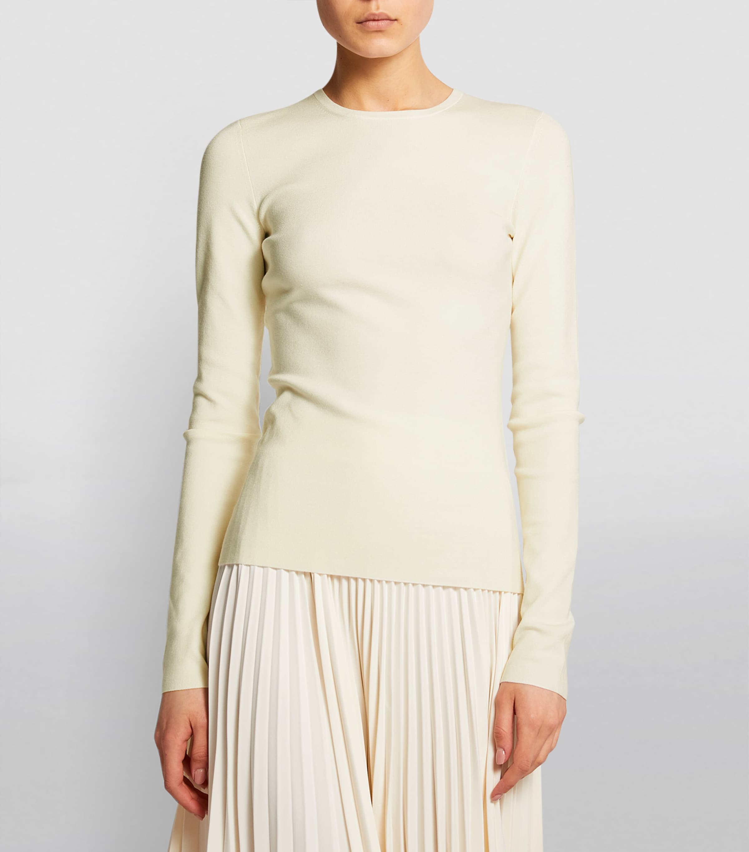 Silk Stretch Jumper IVORY Image 3