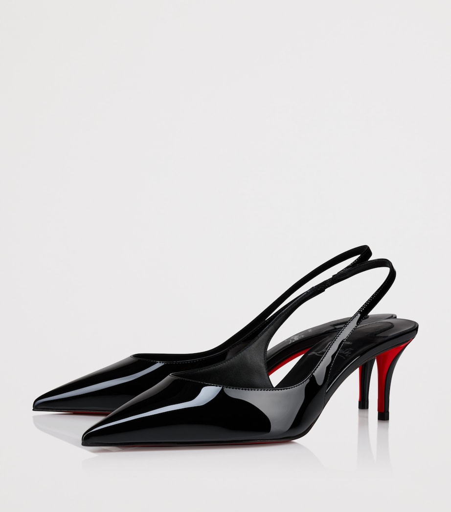 Miss Z Sling Patent Leather Slingback Pumps 60 B439 Image 2