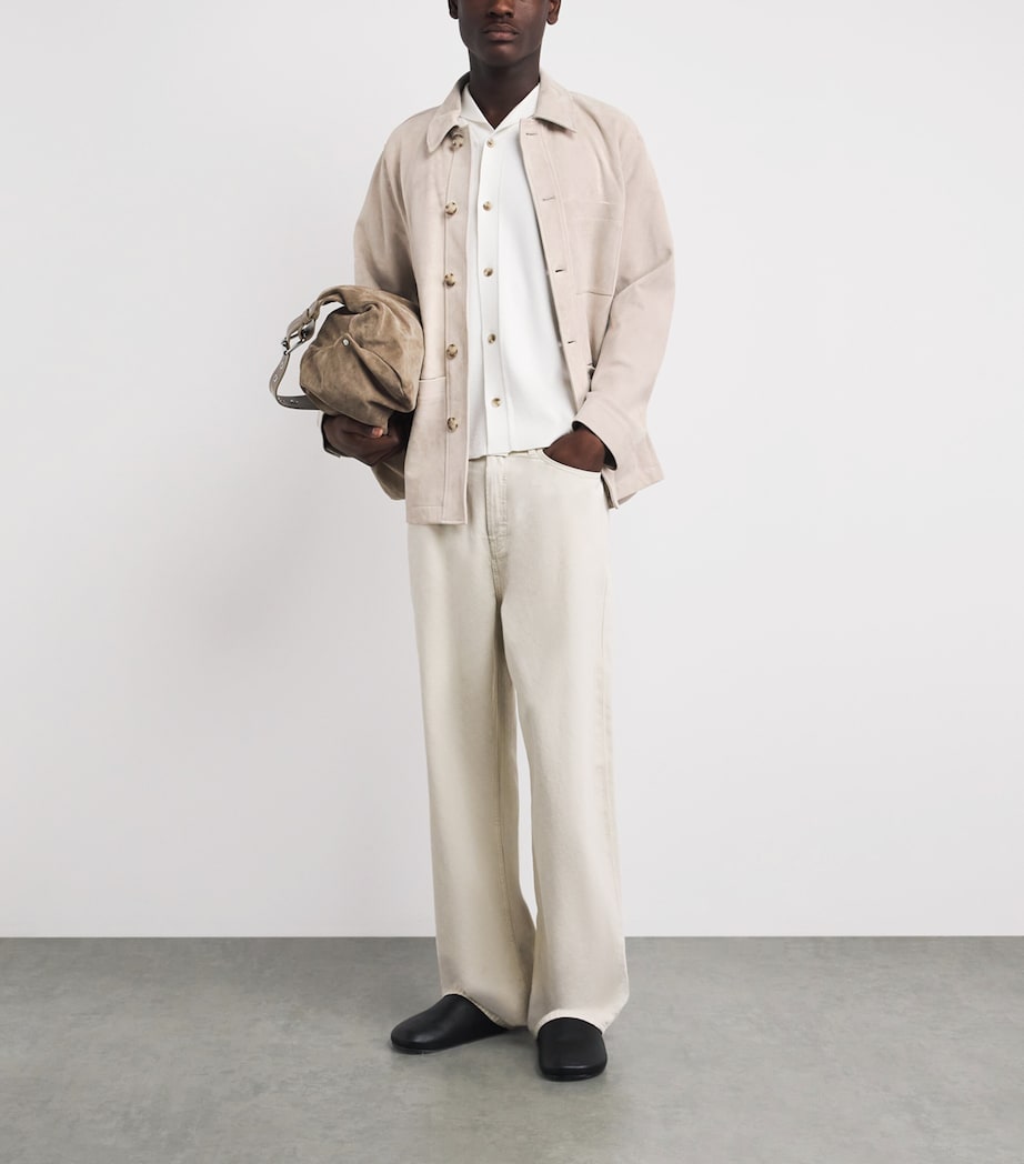 Vince Mens Suede Chore Jacket Image 2