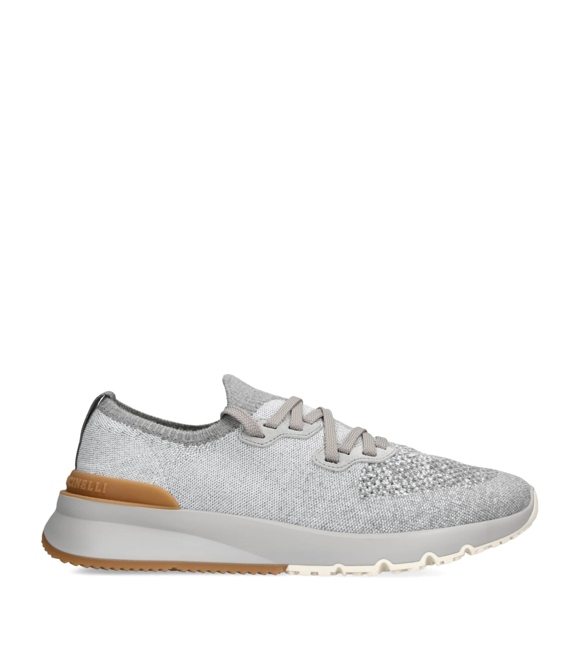 Brunello Cucinelli Lace-up Sneakers In Gray