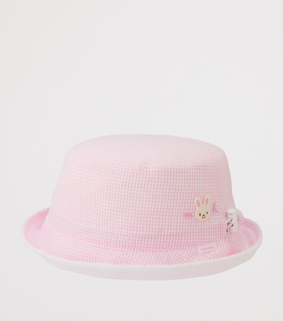 Miki House Cotton Gingham Bucket Hat Image 4