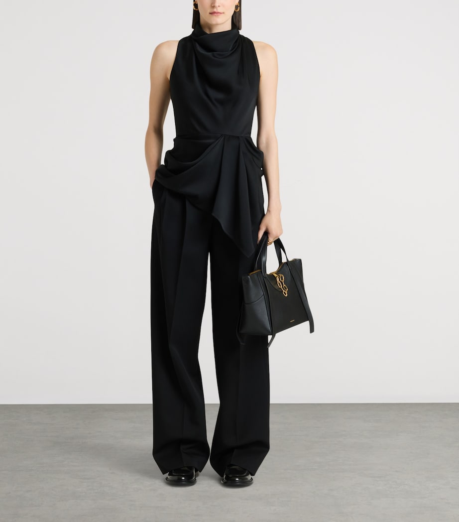Givenchy Womens Draped Cowl-Neck Blouse Image 2