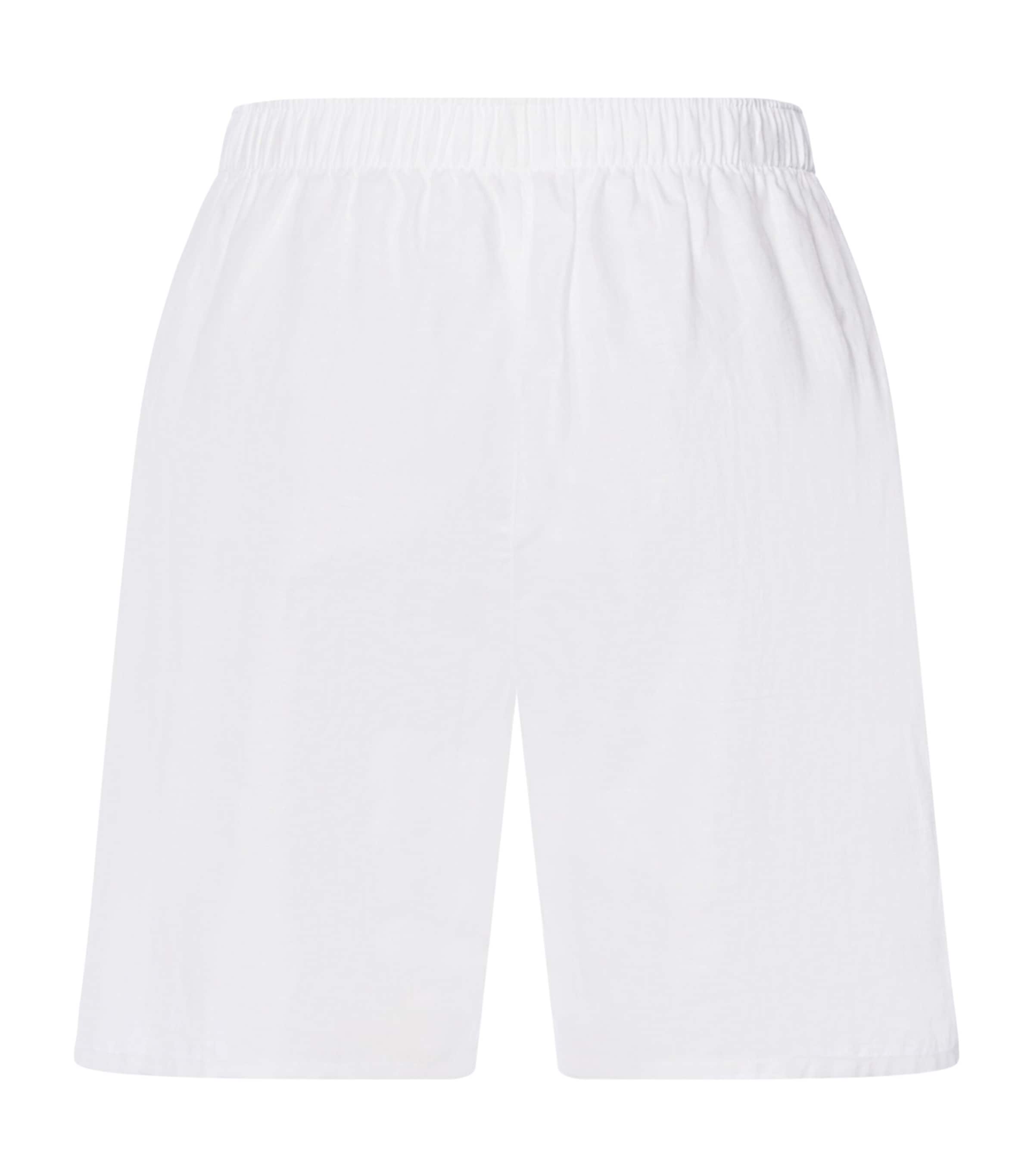 Hanro Womens Linen-Cotton White Essentials Shorts White Image 5