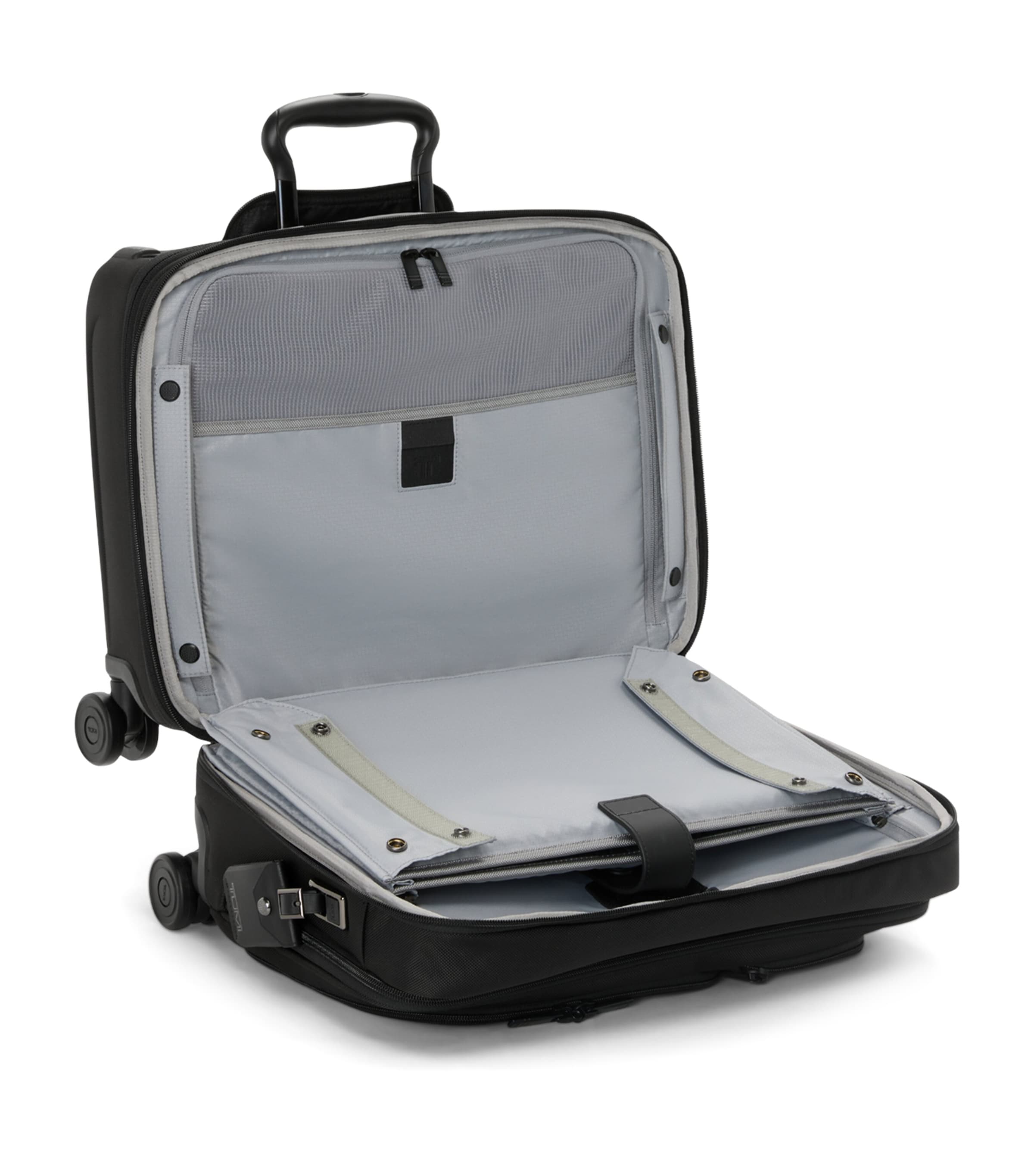Tumi Alpha 4 Deluxe Laptop Expandable Wheeled Briefcase (45cm) Black Image 2