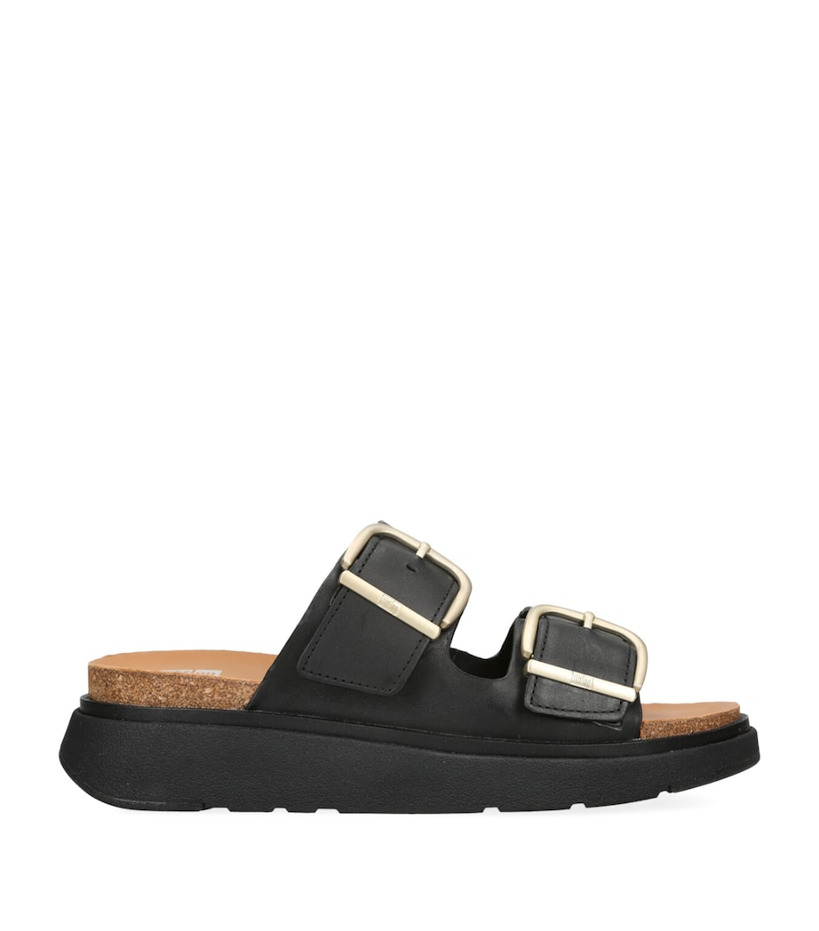FitFlop Leather Gen-Ff Slides Black Image 1