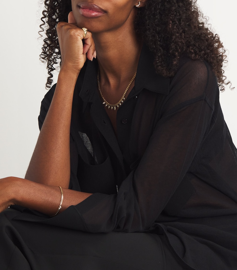 Yellow Gold and Diamond Forget Me Not Signet Ring YELLOW GOLD Image 5