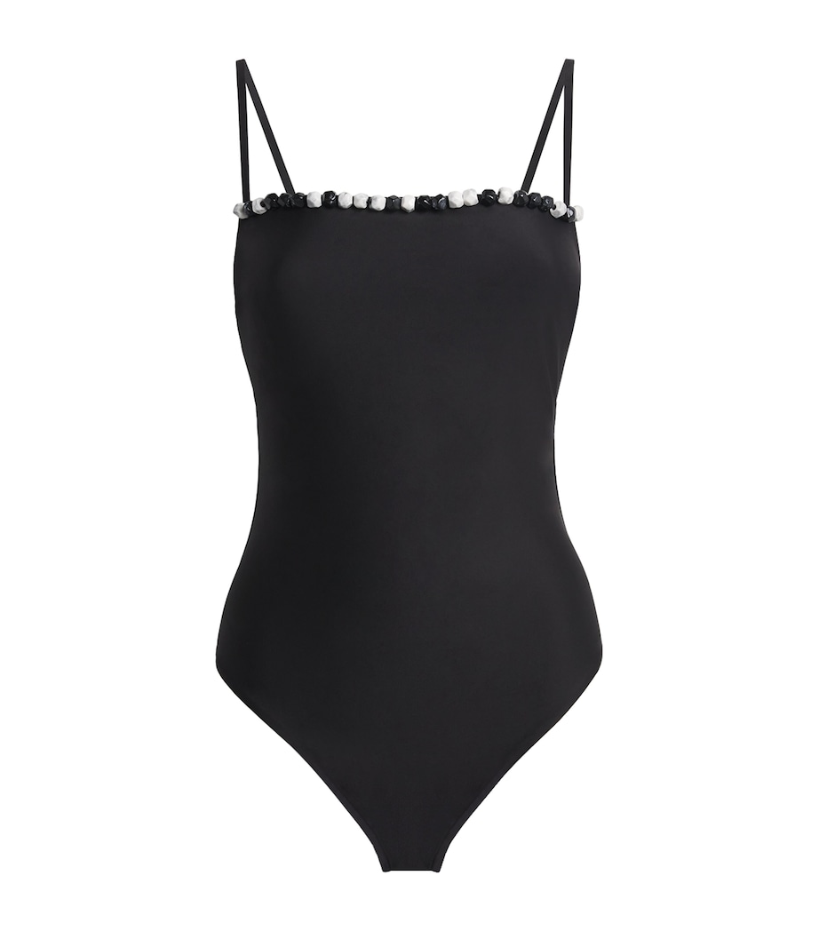Beaded Baci Swimsuit BLACK Image 1