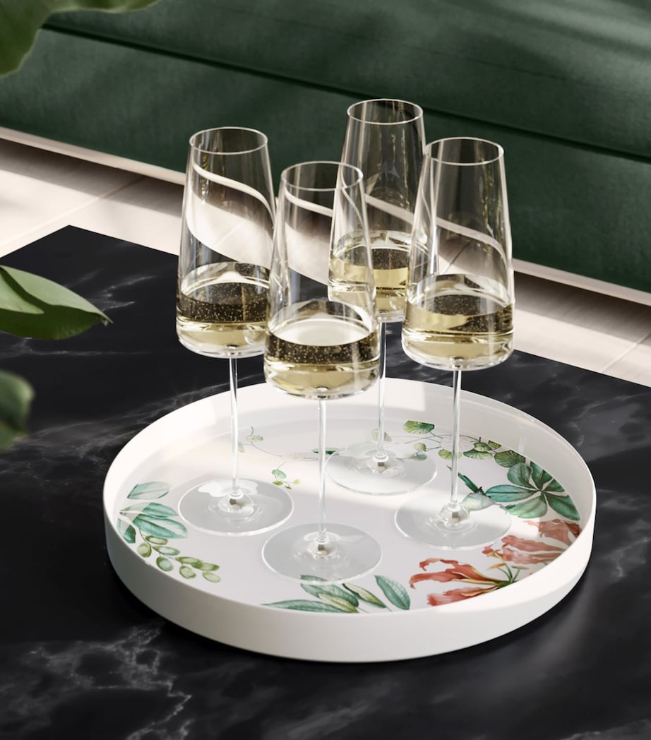 Set of 2 Crystal MetroChic Champagne Flutes (120ml) CLEAR Image 2