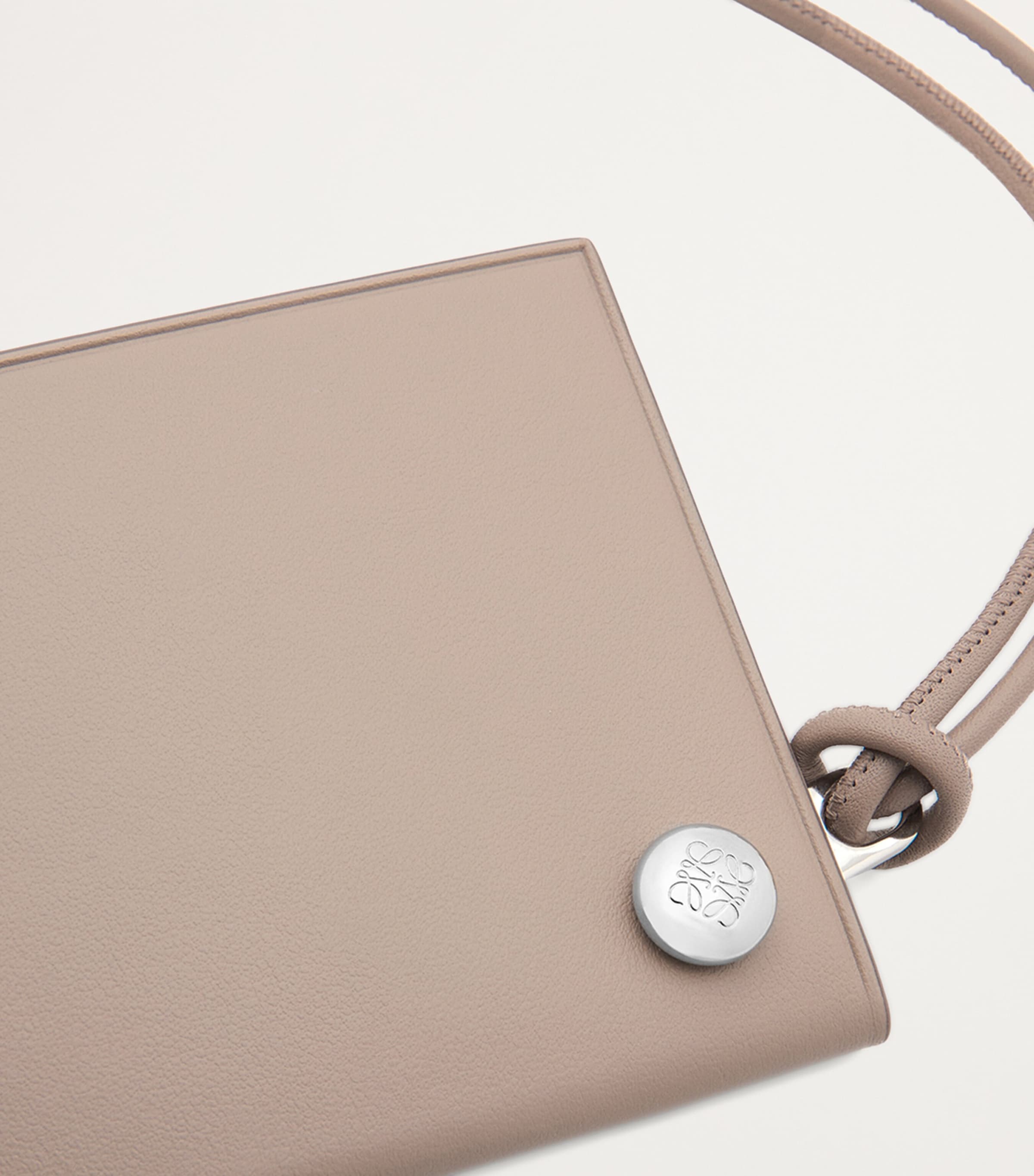 Leather Pebble Slider Coin Card Holder SAND/TROPICAL GREEN Image 6