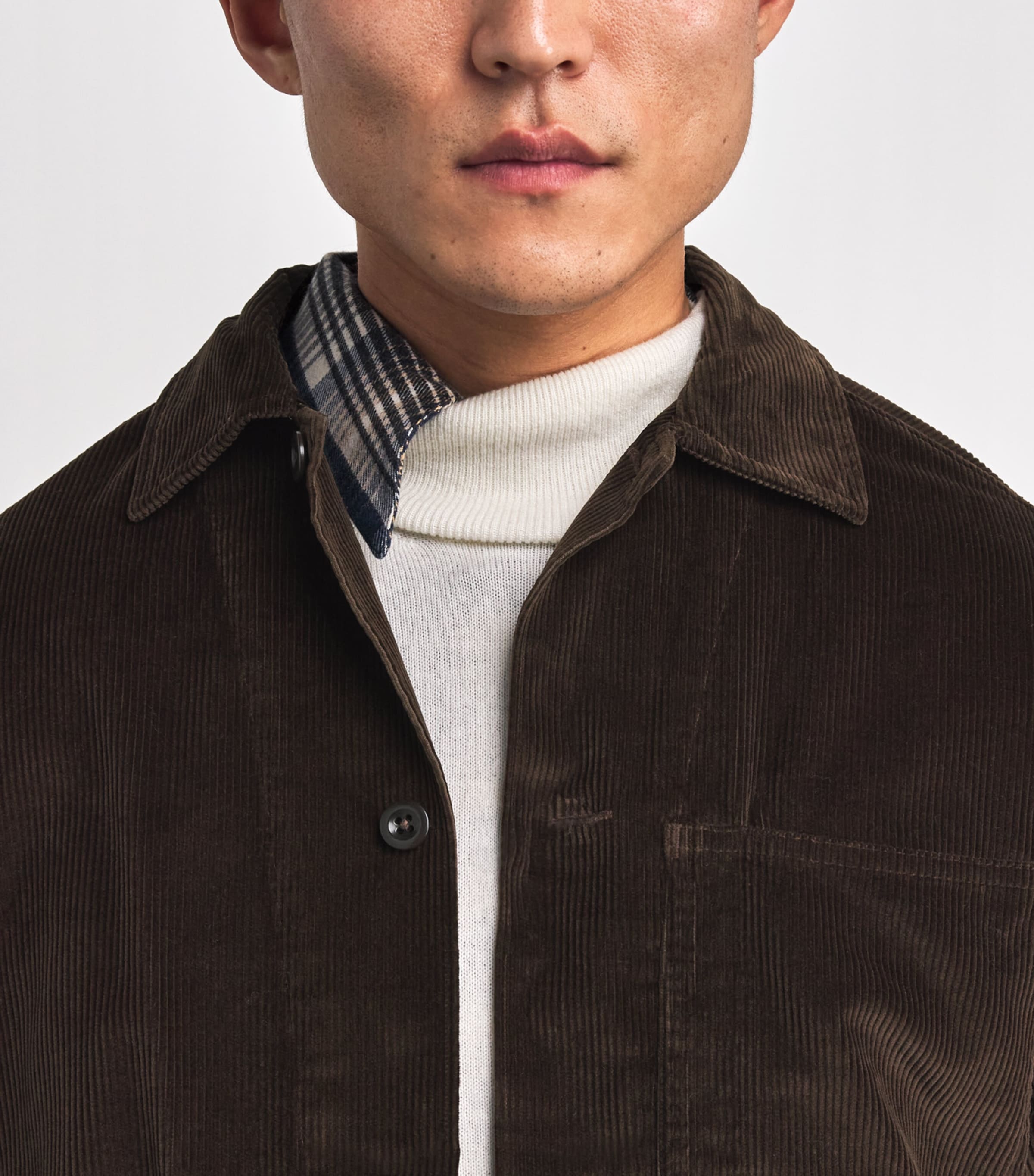Cotton Corduroy Overshirt DARK BEECH Image 6