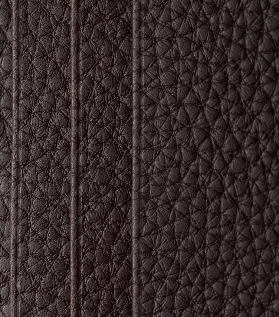 Prada Leather Card Holder Brown Image 4