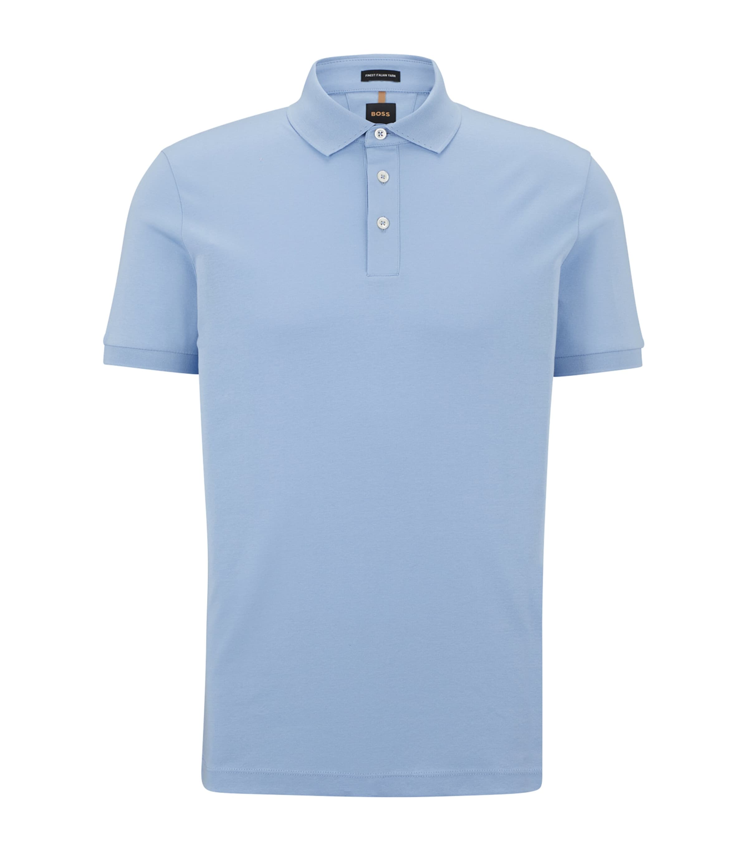 Hugo Boss Boss Polo Shirt With Contrasting Edges In Blue