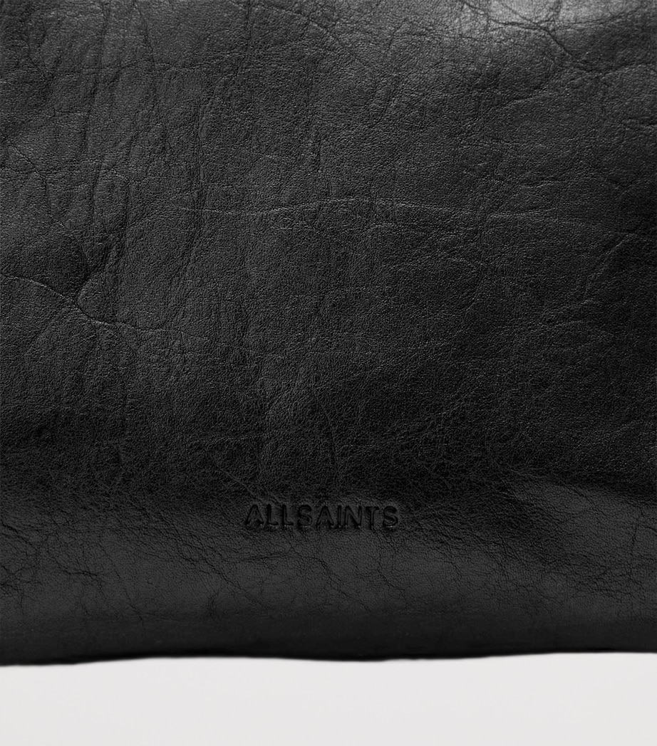 AllSaints Leather Siloh Shoulder Bag Black Image 4