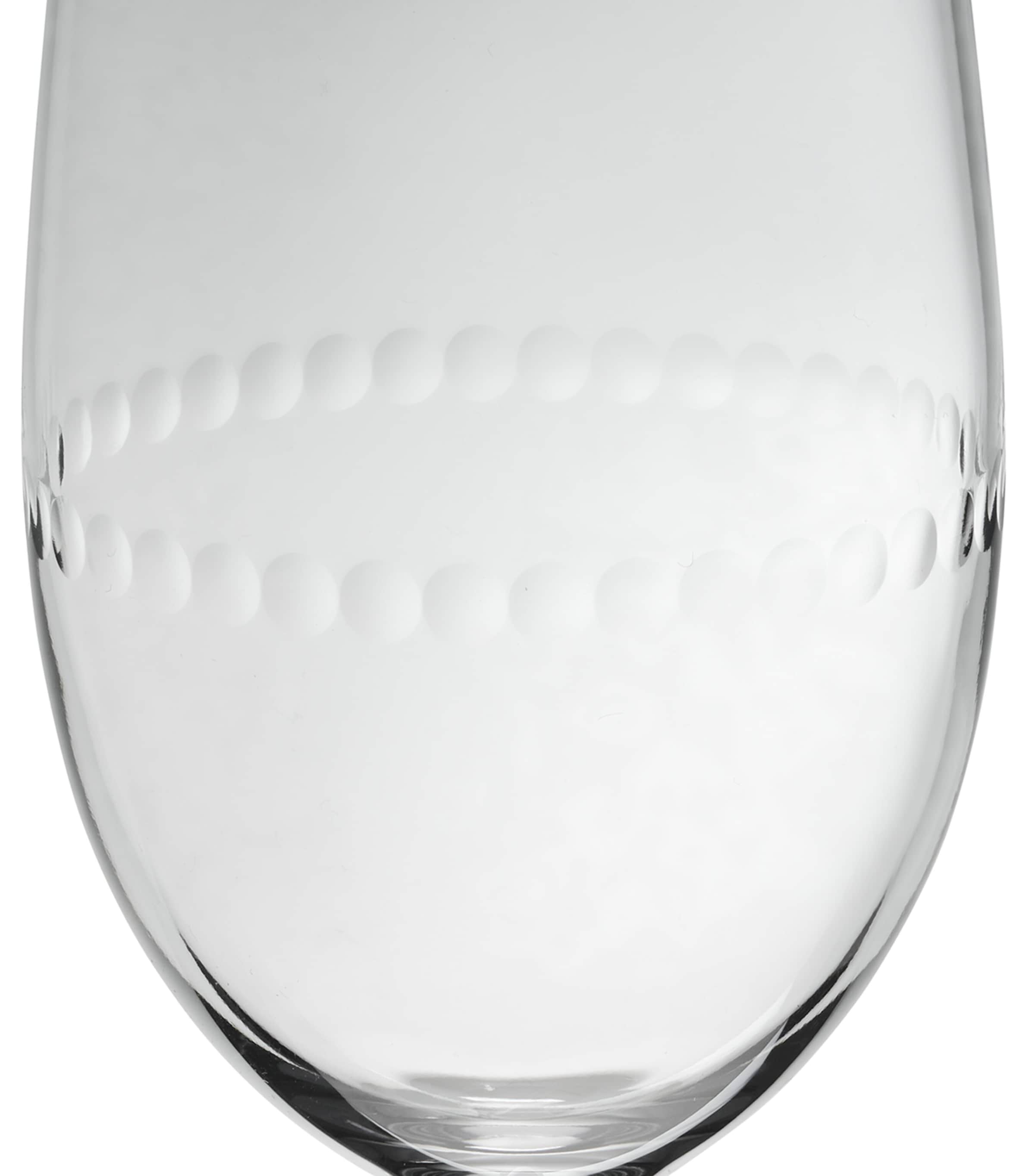 Christofle Set of 2 Perles White Wine Glasses (200ml) Image 2
