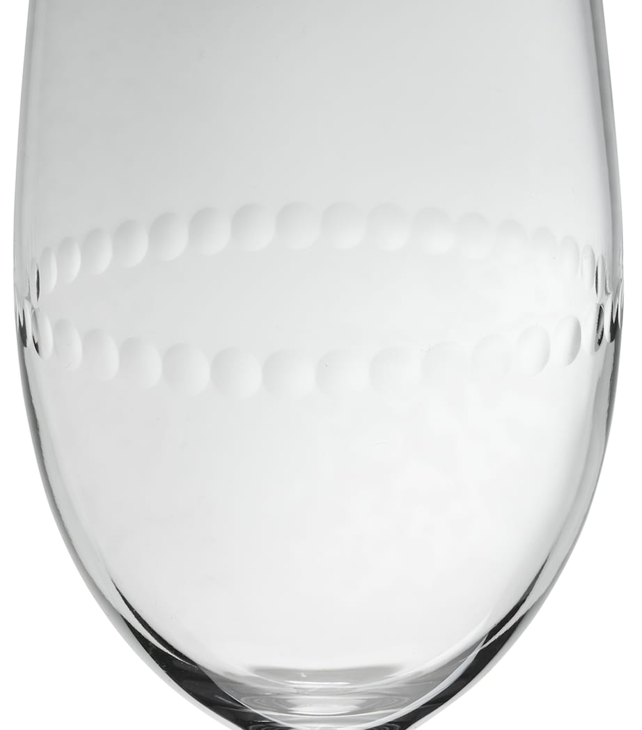 Christofle Set of 2 Perles White Wine Glasses (200ml) Image 2