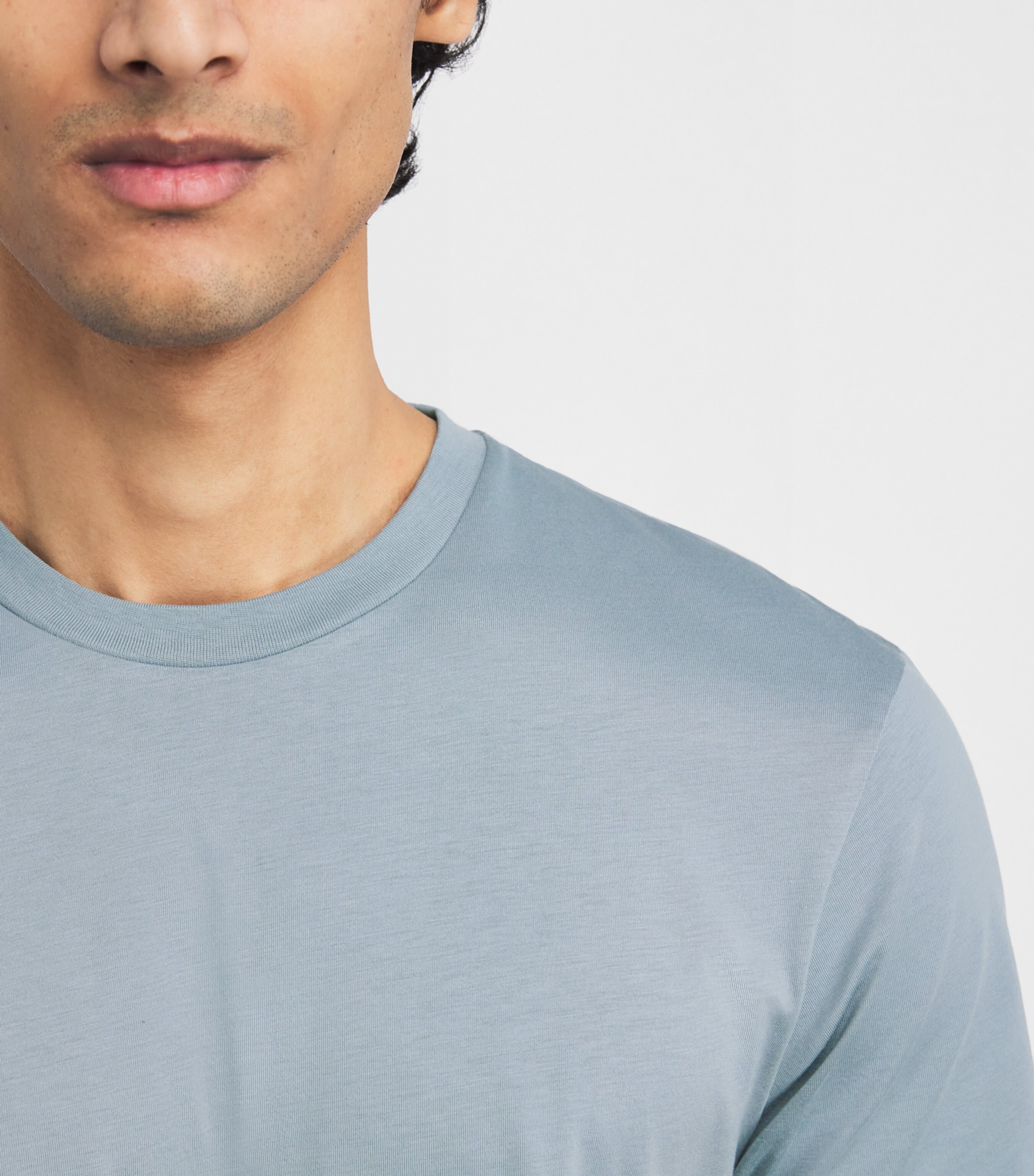 Supima Cotton Riviera T-Shirt BUWT STONE BLUE Image 6