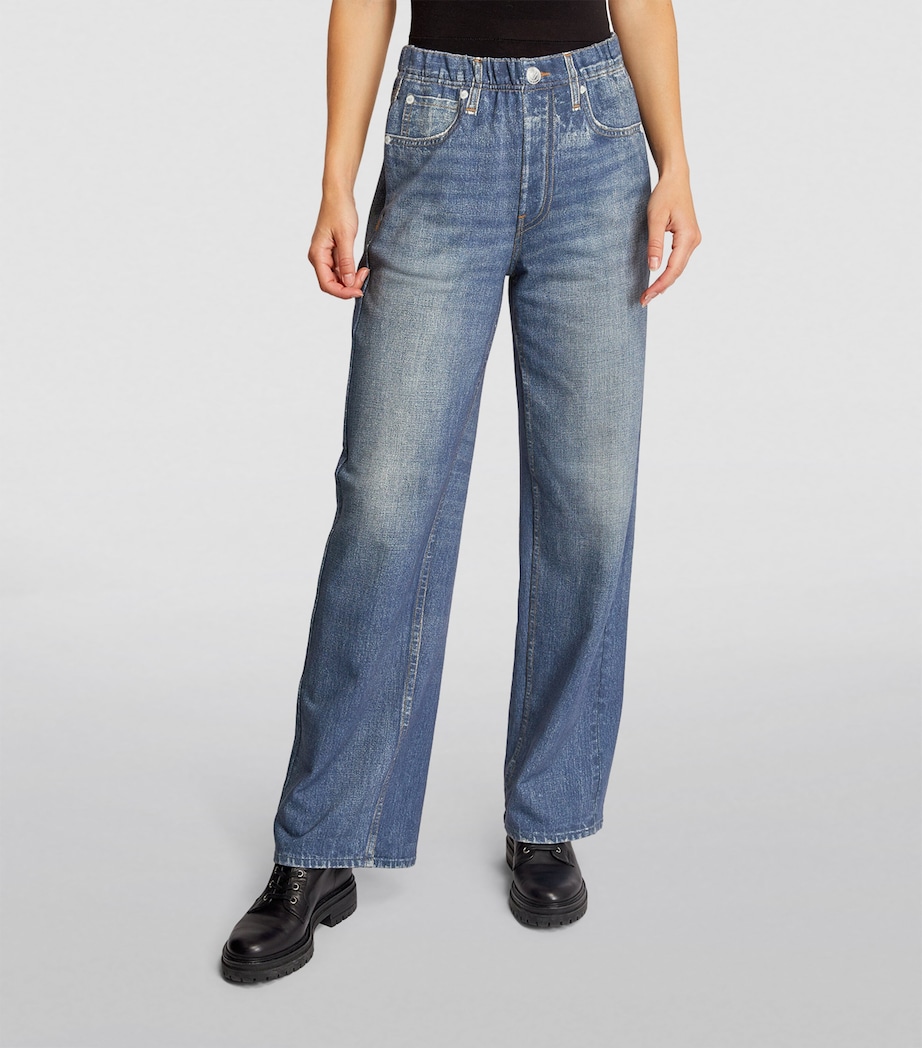 Rag & Bone Womens Miramar Wide-Leg Jeans Lenox Image 3