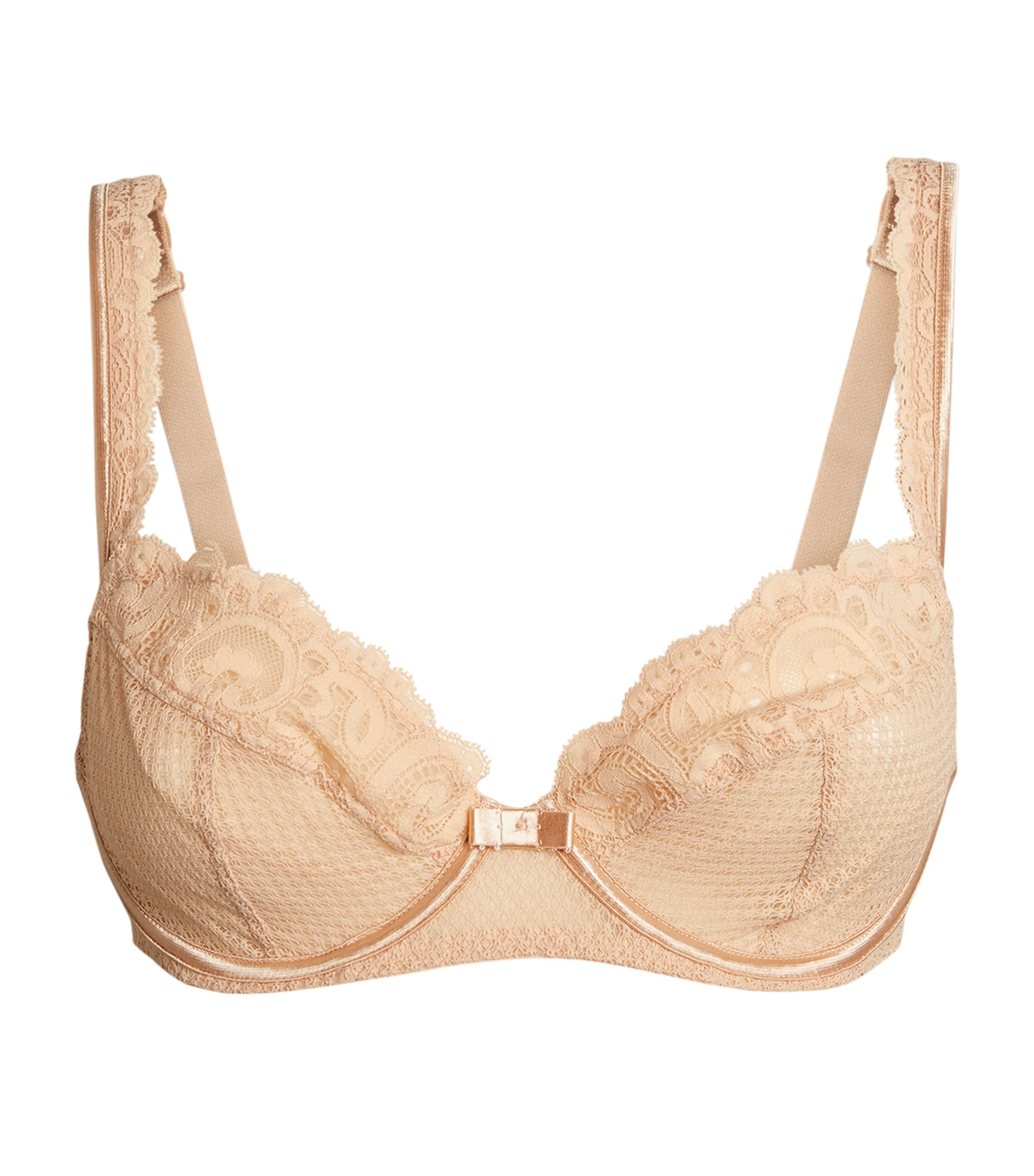 Maison Lejaby Balconette Bra In Pink