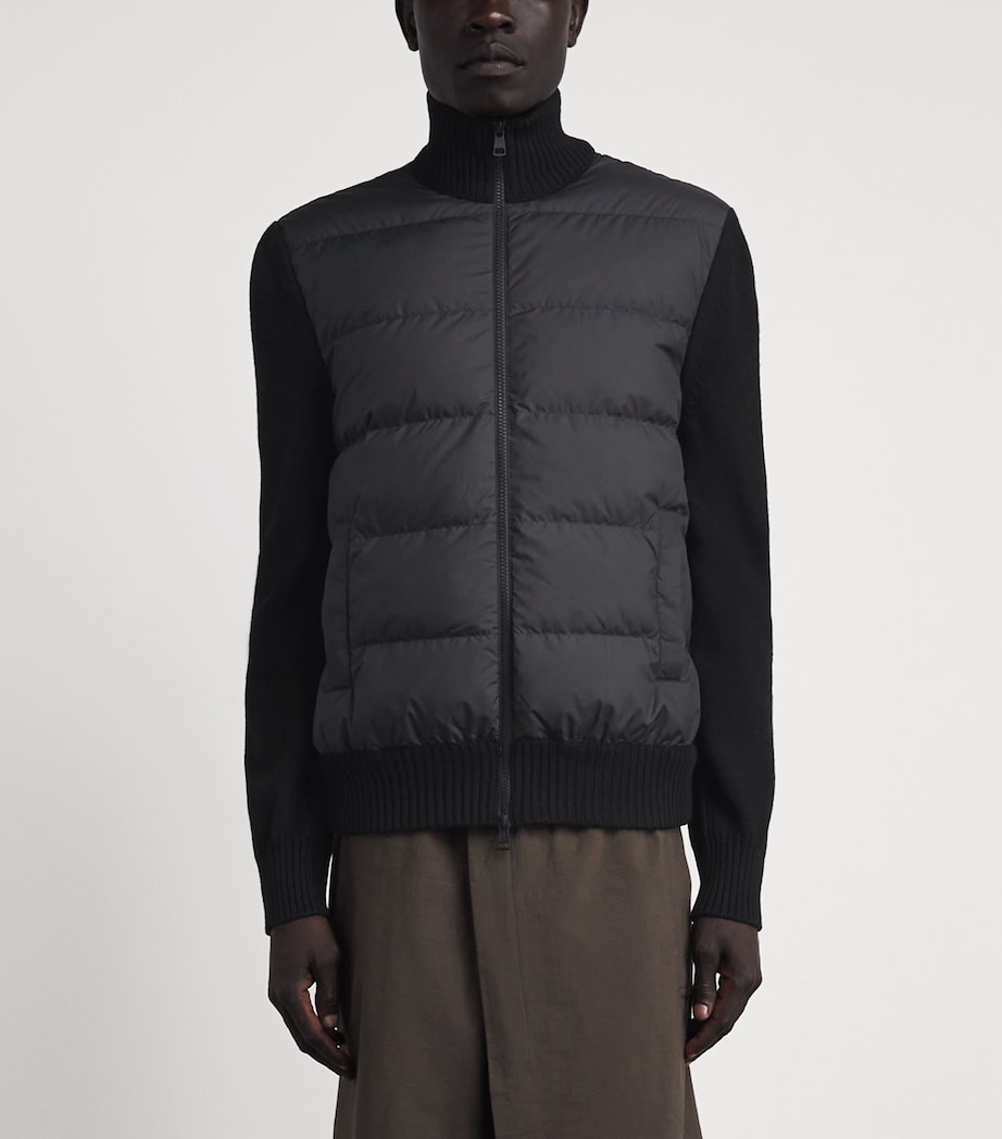 Moncler Mens Down Hybrid Cardigan Image 4