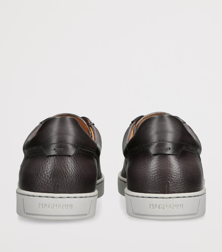 Leather Laceless Sneakers GREY Image 2