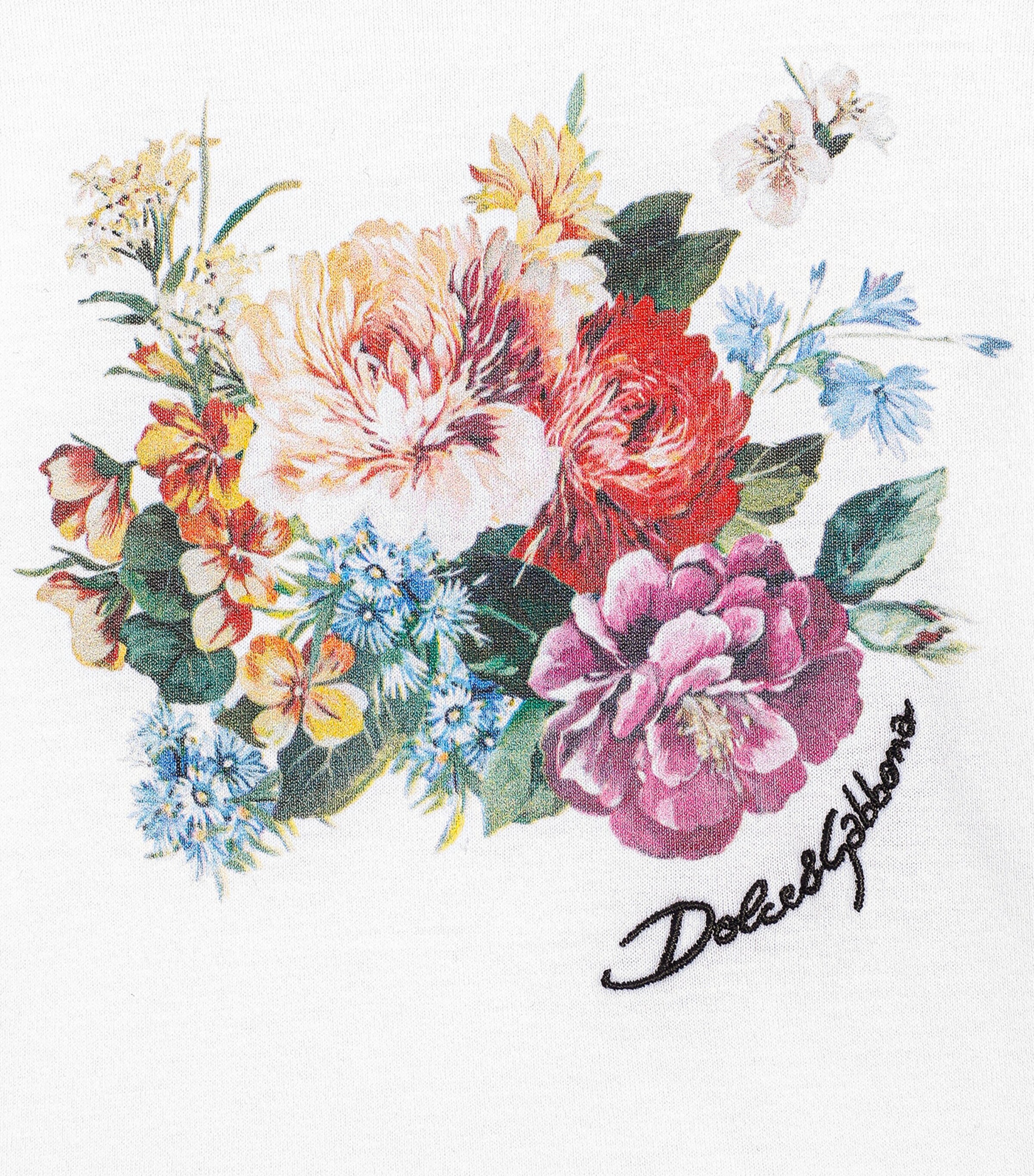 Cotton Floral Logo T-Shirt (3-36 Months) W0800-OPTICAL WH Image 4