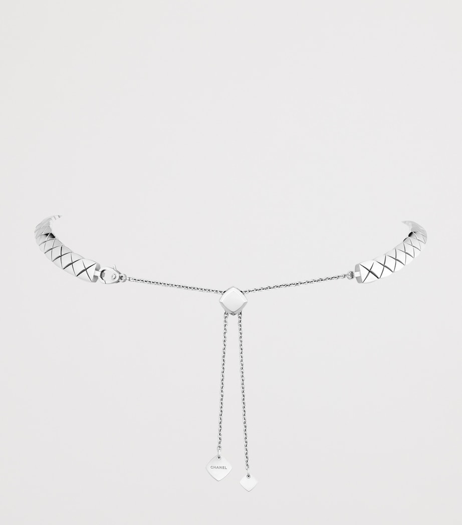 White Gold and Diamond Coco Crush Necklace WHITE GOLD Image 4