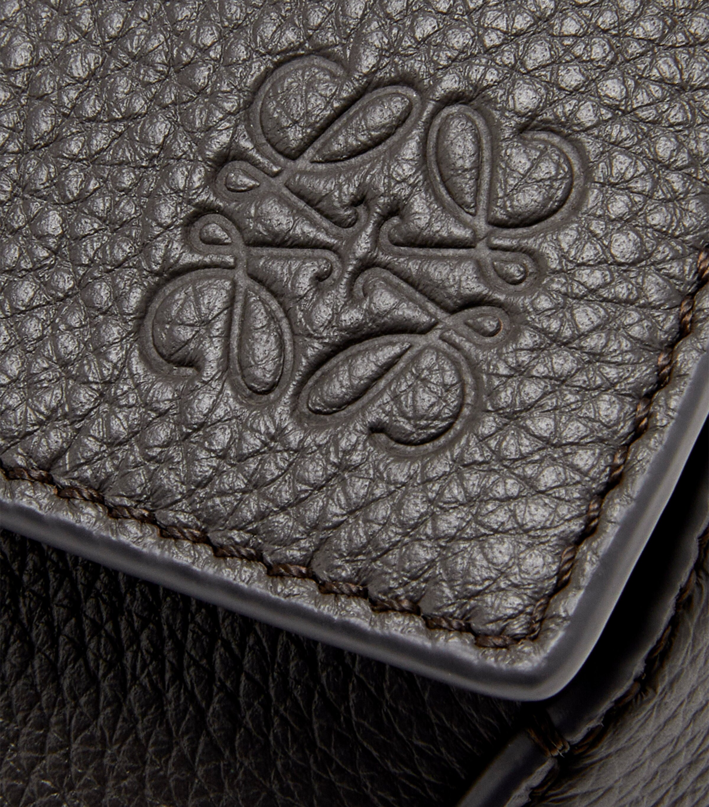 LOEWE Grey Small Leather Puzzle Edge Top-Handle Bag | Harrods UK