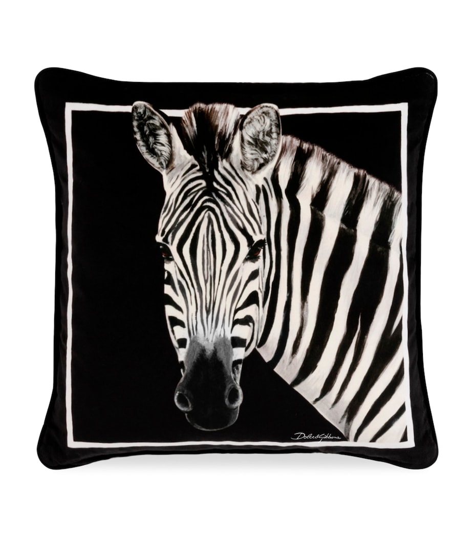 Cotton Zebra Cushion (45cm x 45cm) UZ005 ZEBRA F DO NER Image 1