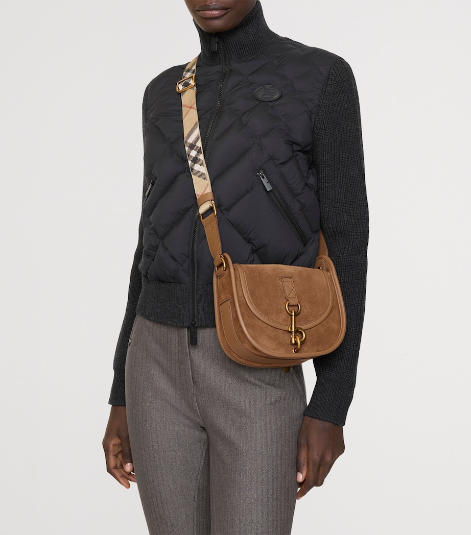 Mini Suede B Clip Cross-Body Bag HAZEL Image 6