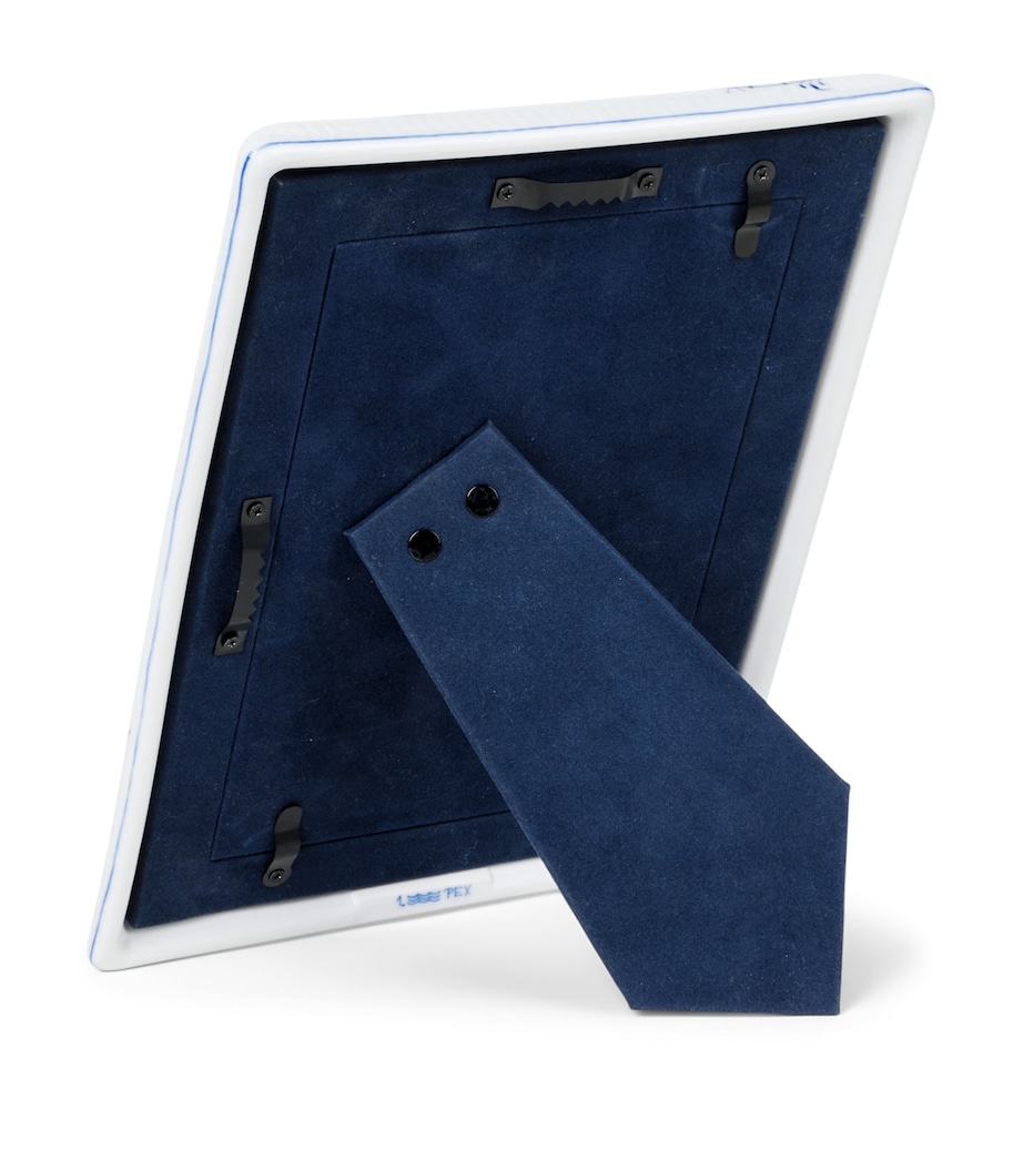 Blue Fluted Plain Photo Frame (4" x 6") BLUE Image 4