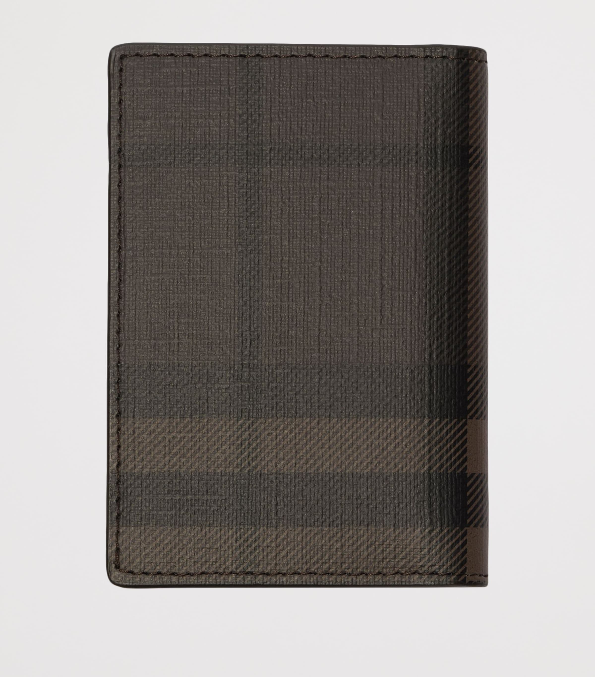 Burberry City Check Folding Card Holder Dark Brown Image 3