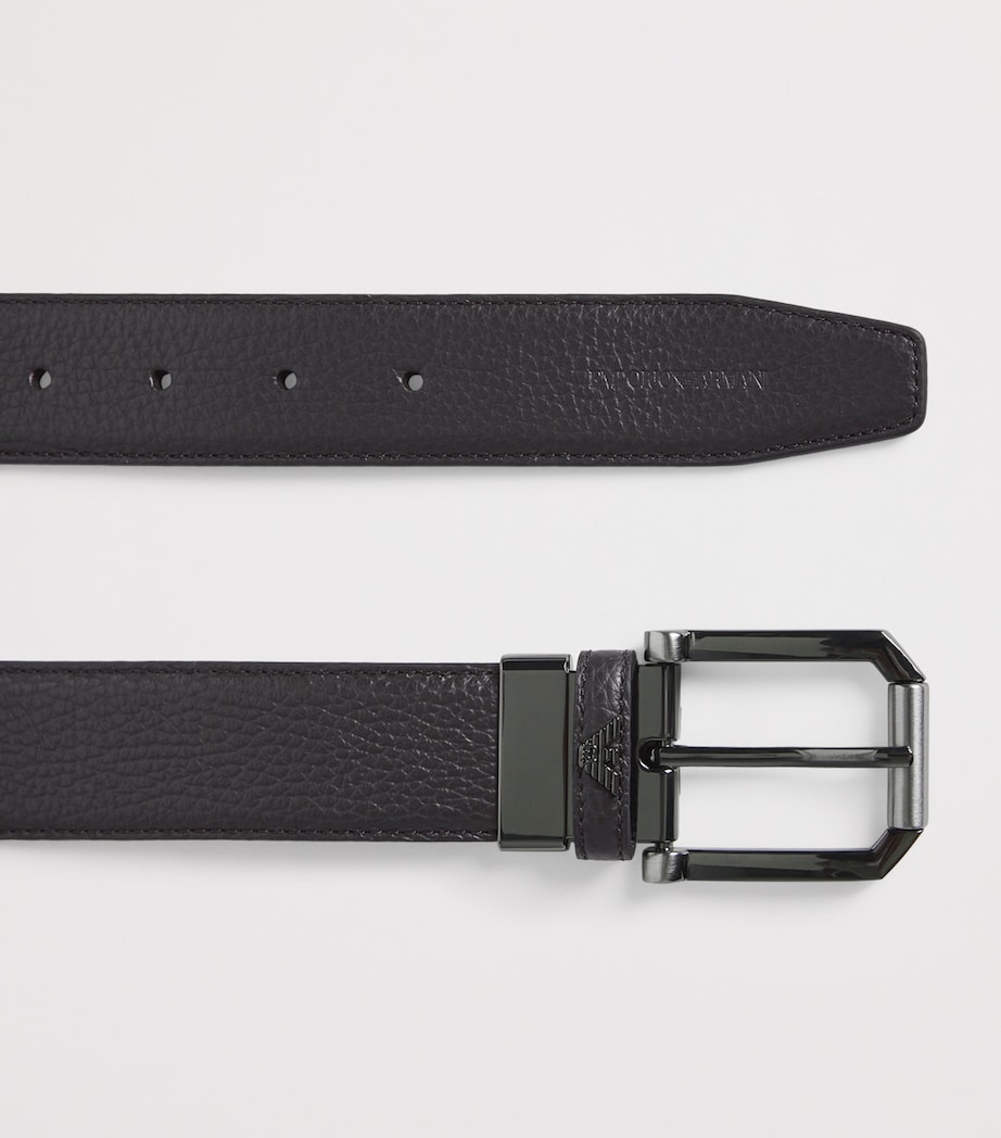 Emporio Armani Leather Tongue Belt Image 3
